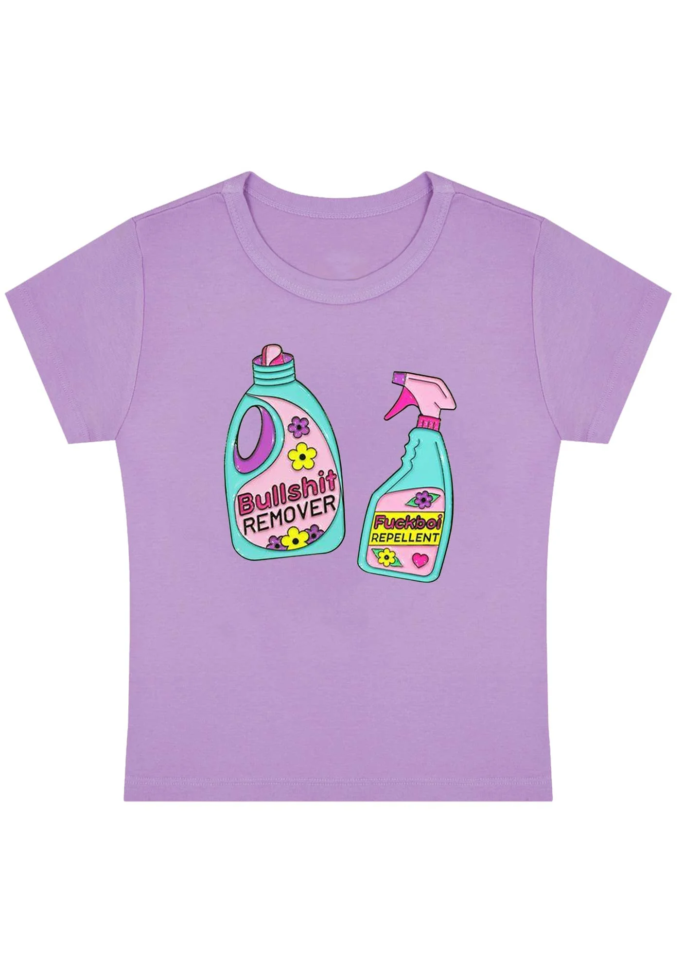 Curvy Bullshxt Remover Fxxkboi Repellent Baby Tee - Image 3