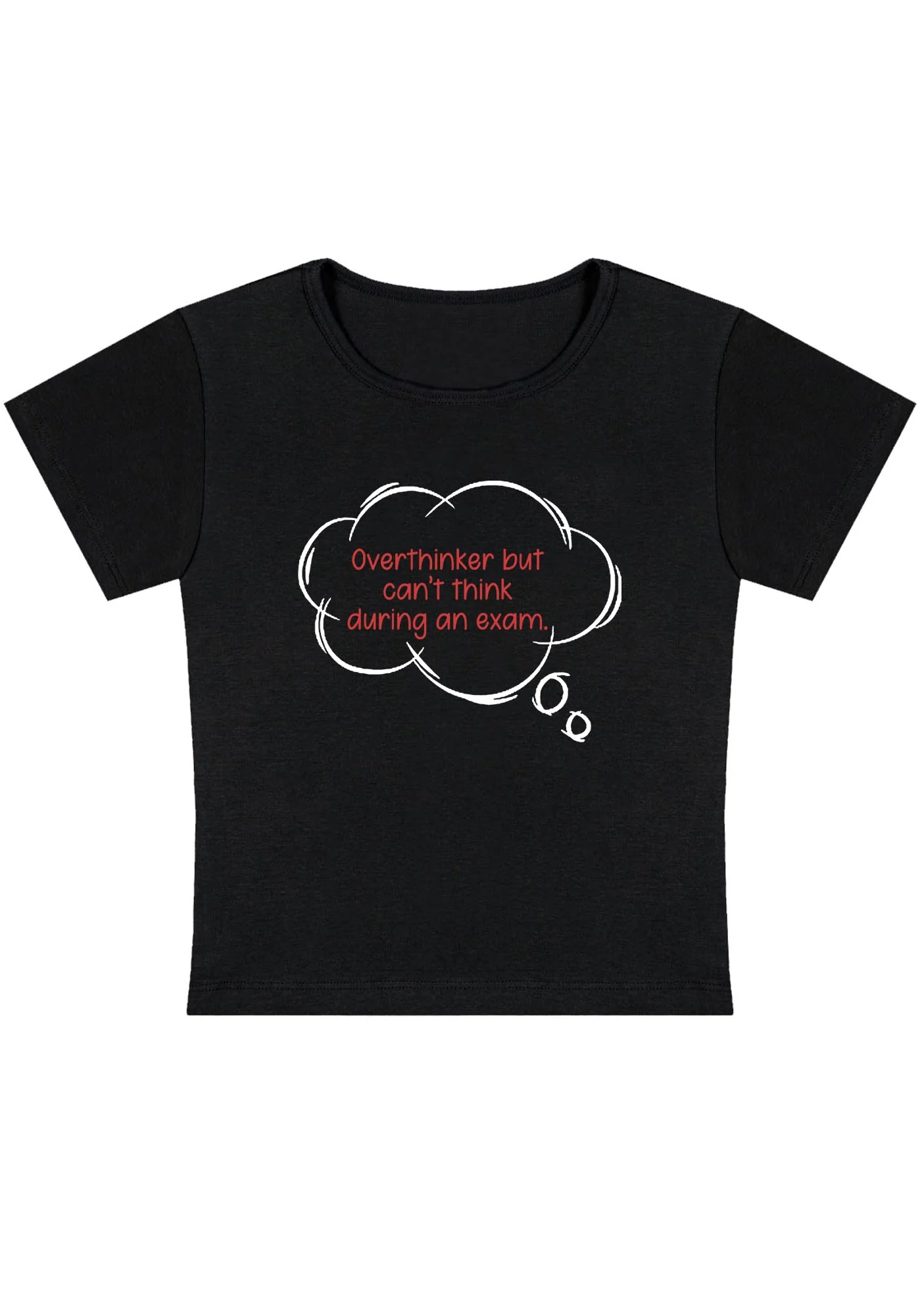 Curvy But Can't Think During Exam Baby Tee - Image 5