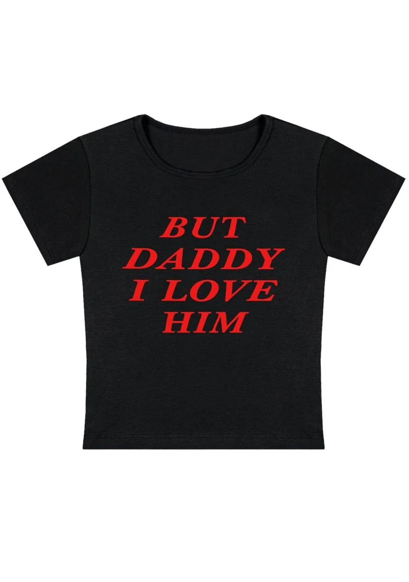 Curvy But Daddy I Love Him Baby Tee - Image 3