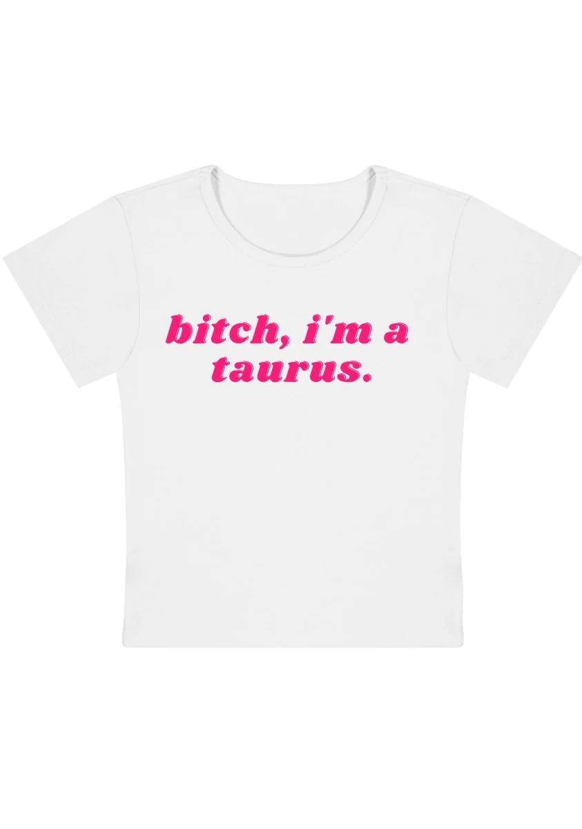 Curvy Bxtch I'm A Custom Zodiac Baby Tee - Image 2