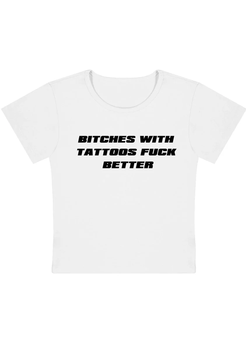 Curvy Bxxches With Tattoos Fxxk Better  Baby Tee - Image 2