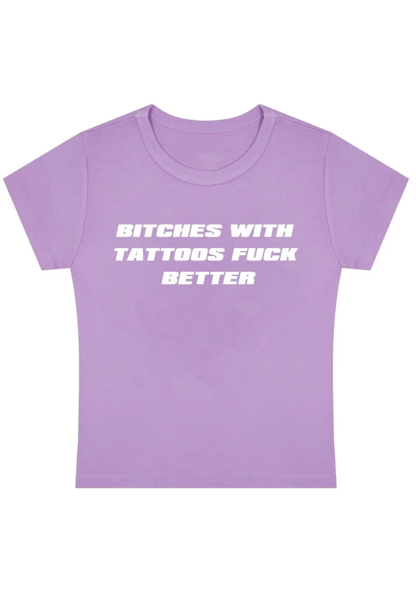Curvy Bxxches With Tattoos Fxxk Better  Baby Tee - Image 3