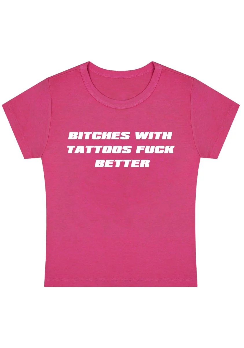 Curvy Bxxches With Tattoos Fxxk Better  Baby Tee - Image 5