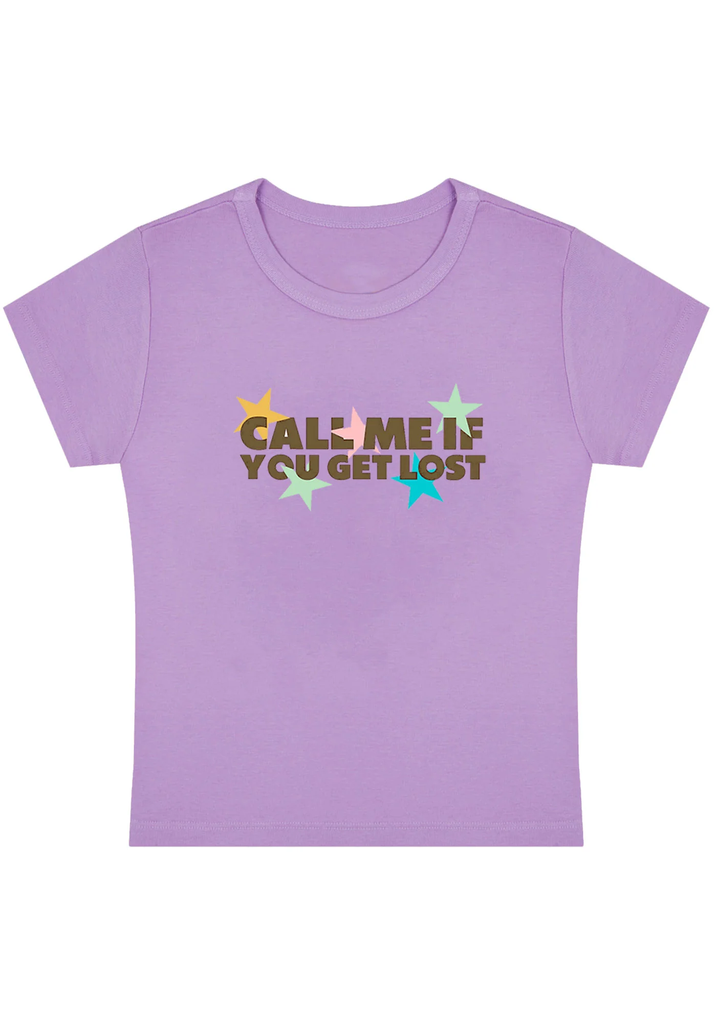 Curvy Call Me If You Get Lost Baby Tee - Image 2