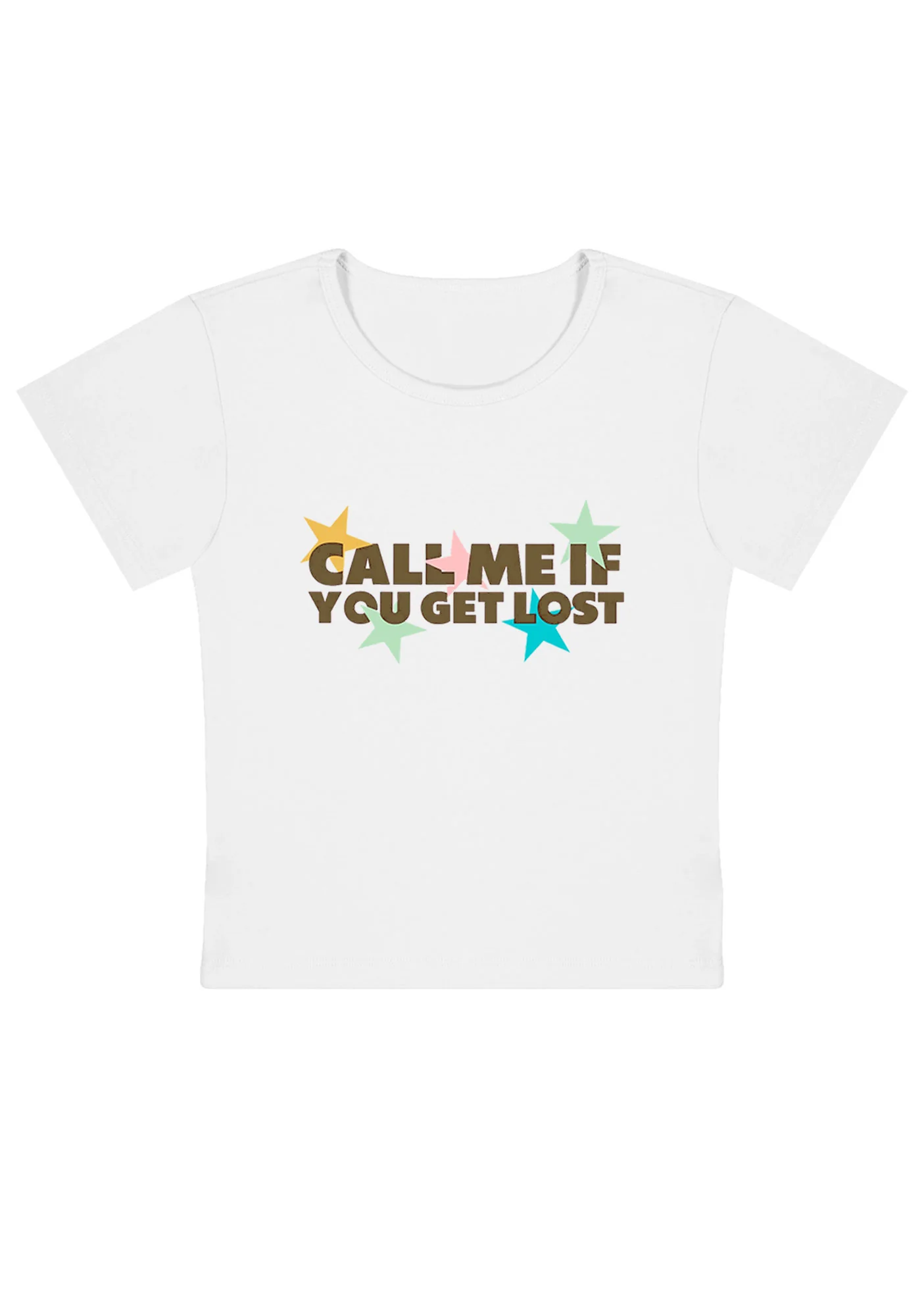 Curvy Call Me If You Get Lost Baby Tee - Image 3