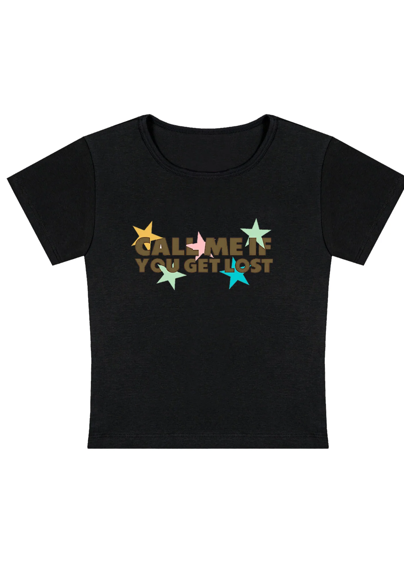 Curvy Call Me If You Get Lost Baby Tee - Image 4