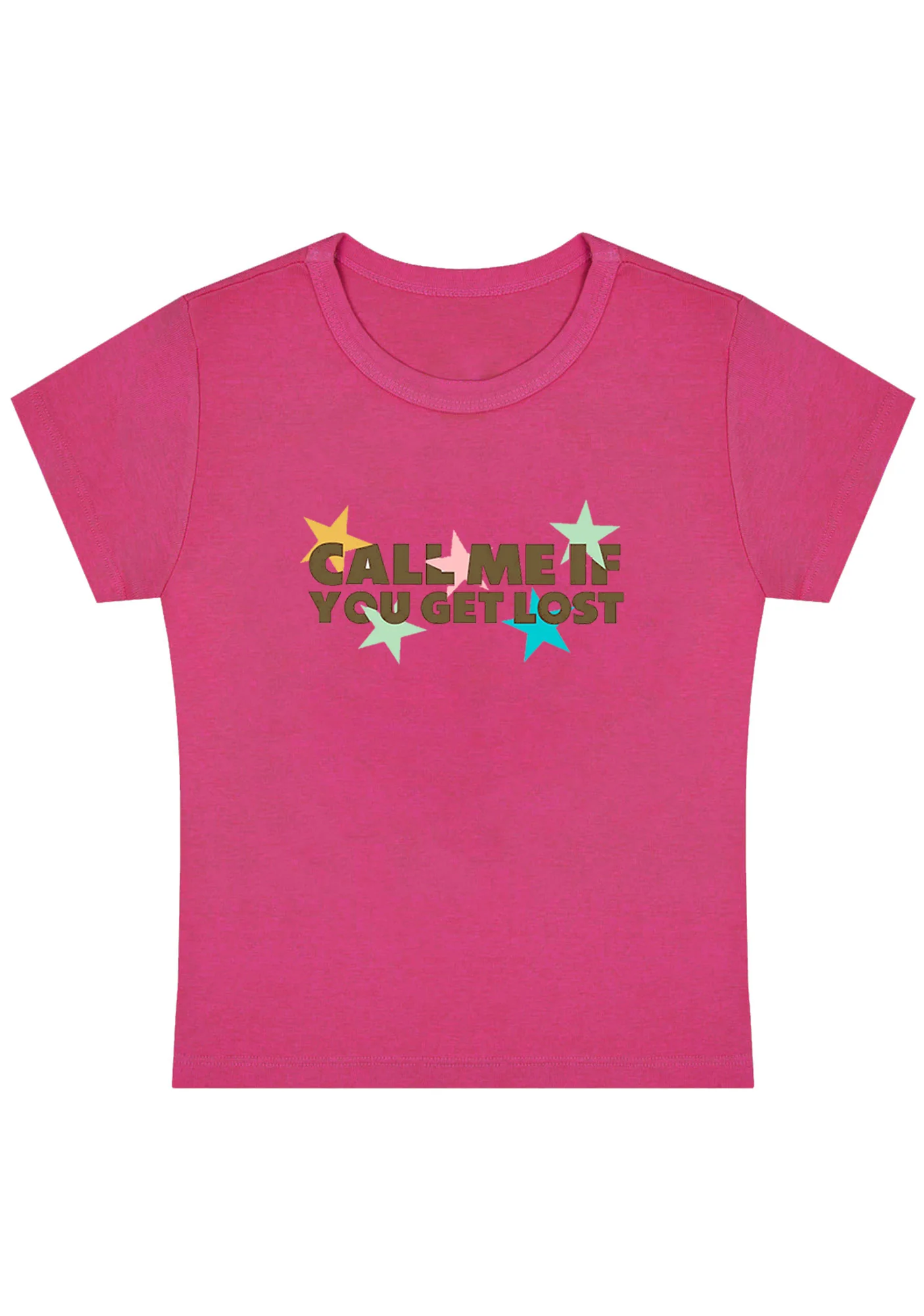 Curvy Call Me If You Get Lost Baby Tee - Image 5
