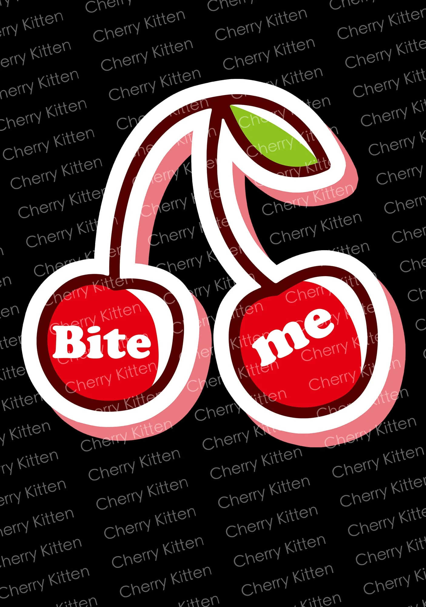 Curvy Cherry Bite Me Baby Tee - Image 6