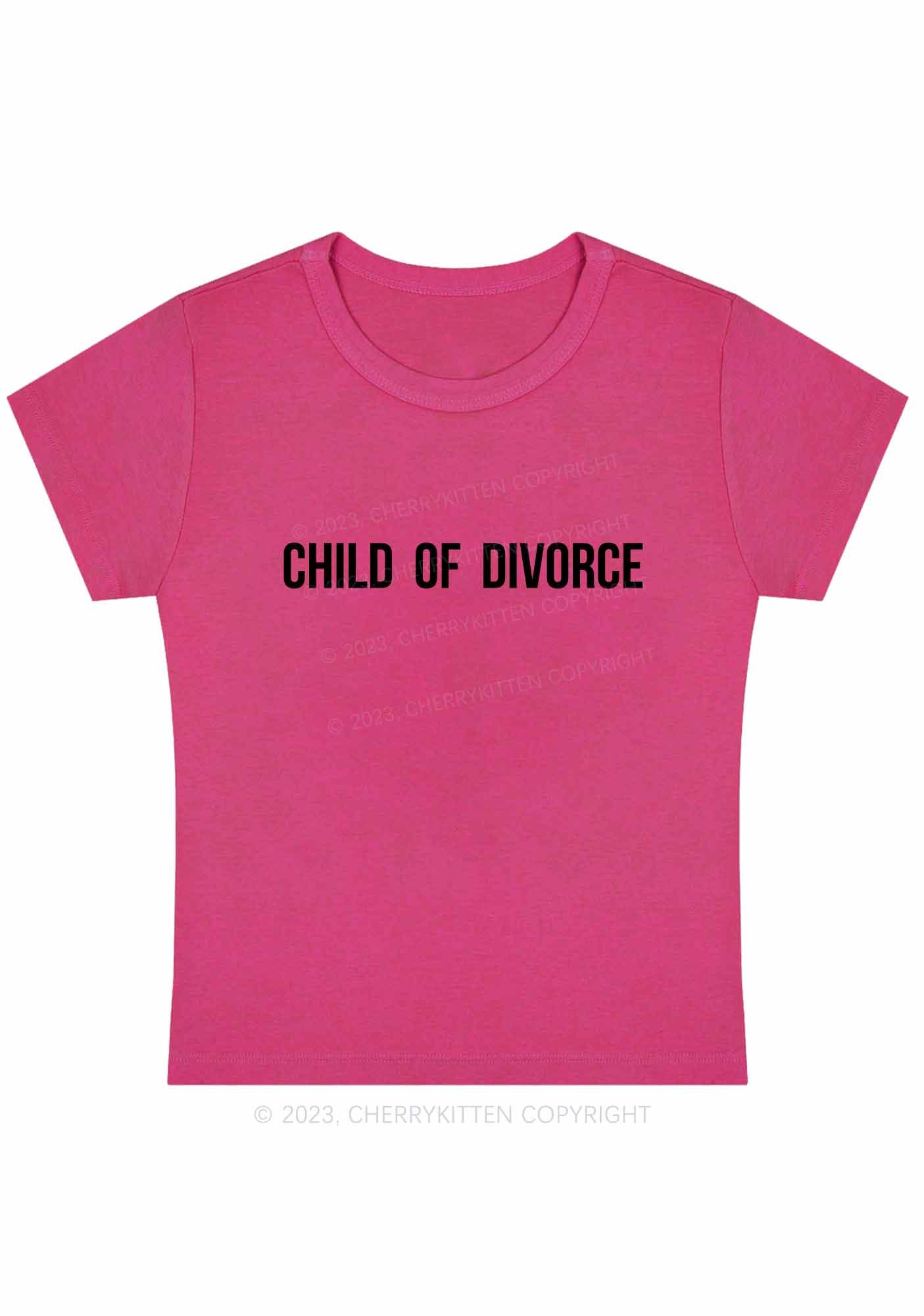 Curvy Child Of Divorce Baby Tee Cherrykitten - Image 4