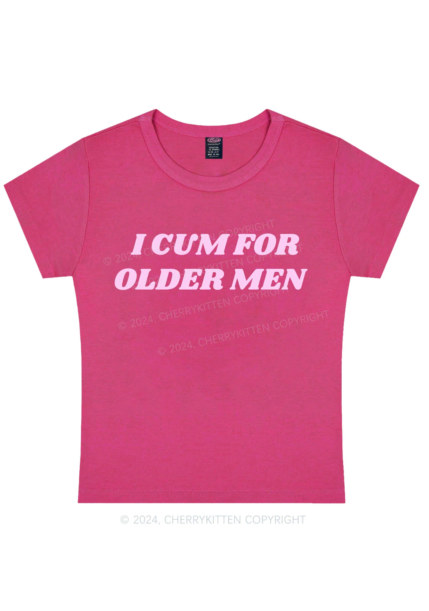 Curvy Come For Older Men Y2K Baby Tee Cherrykitten - Image 5