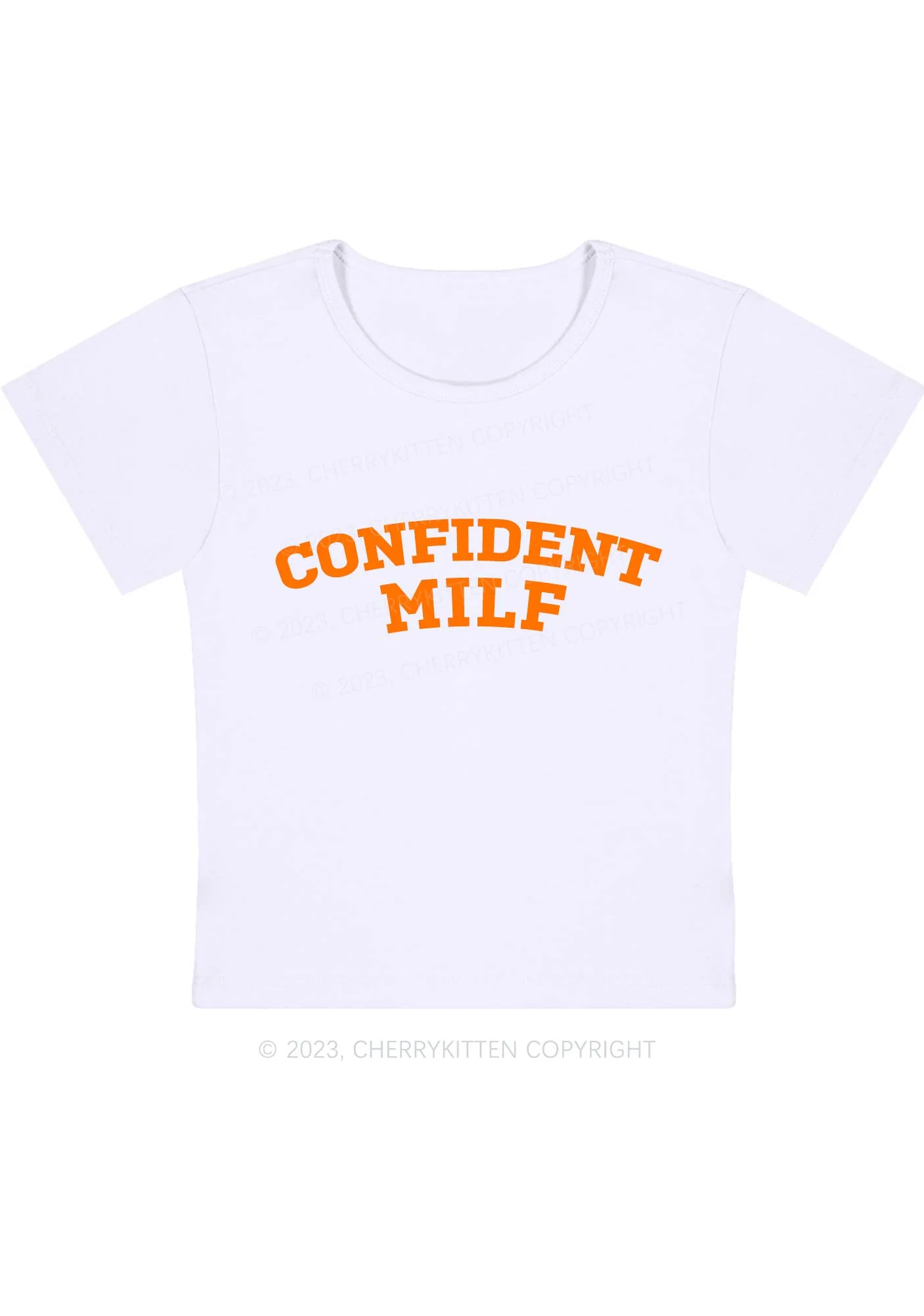 Curvy Confident Mxxf Baby Tee Cherrykitten - Image 3