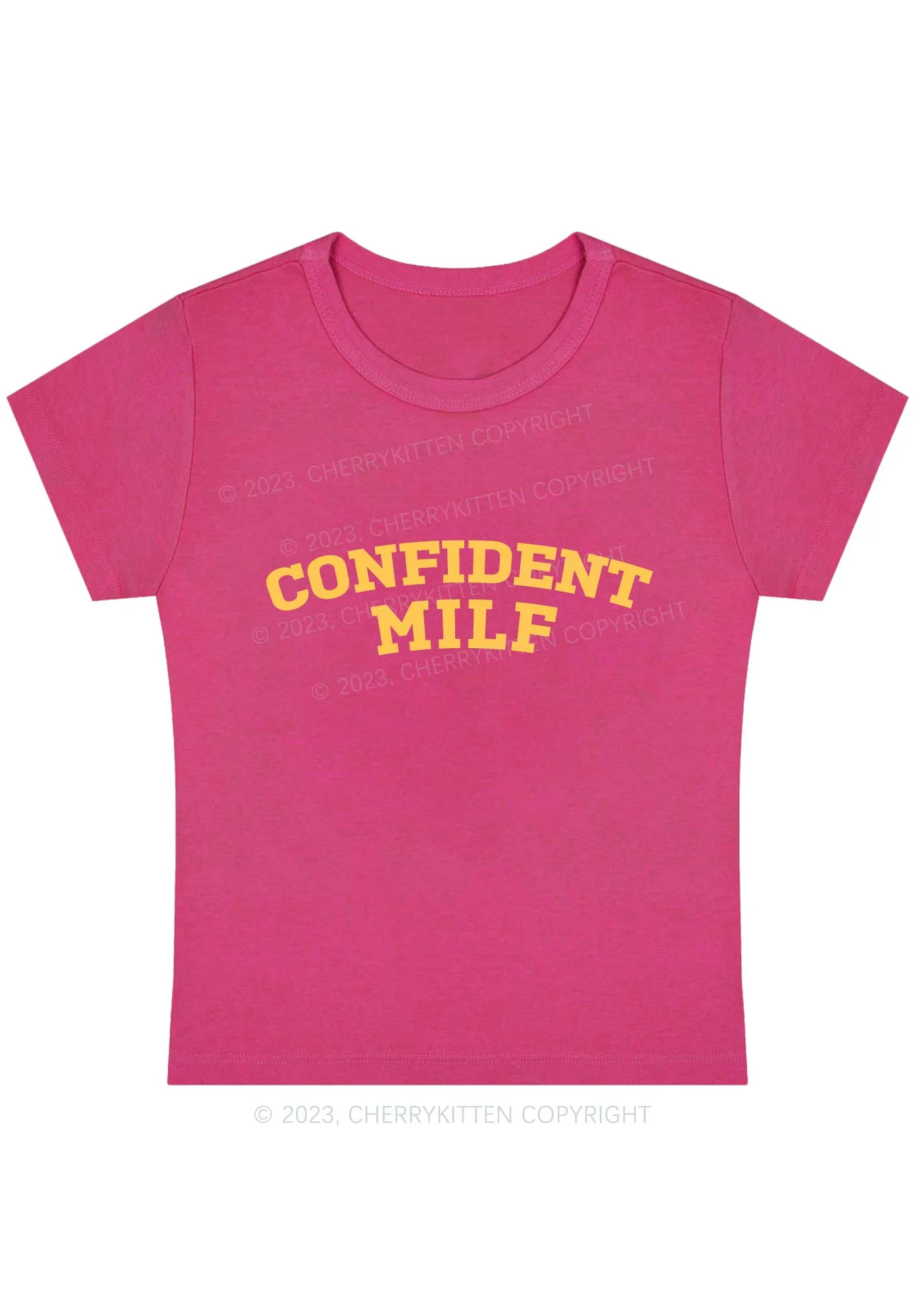 Curvy Confident Mxxf Baby Tee Cherrykitten - Image 5