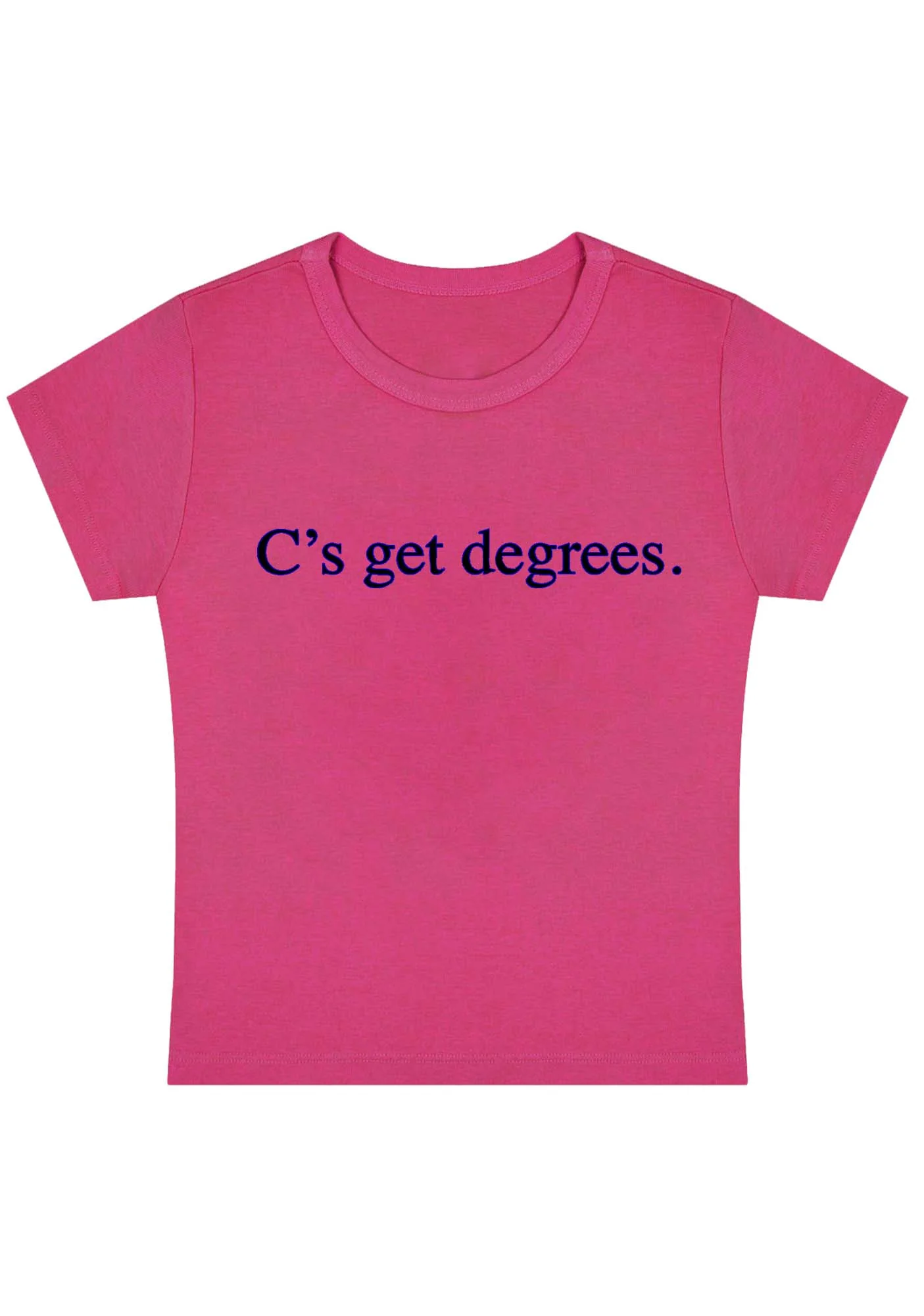 Curvy C's Get Degrees Baby Tee - Image 4