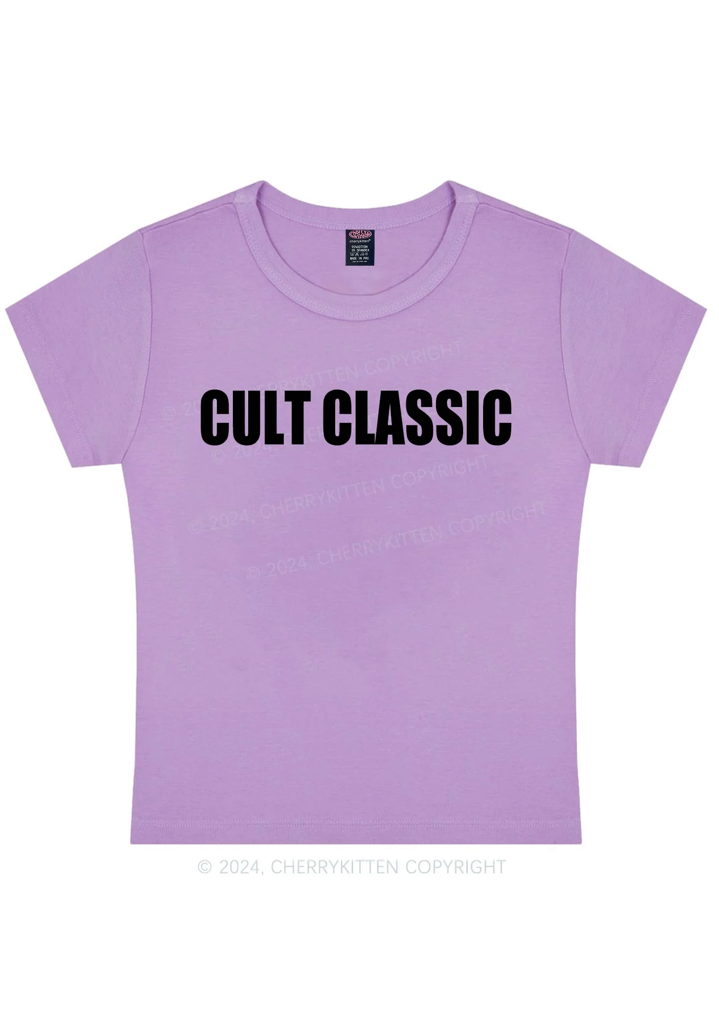 Curvy Cult Classic Y2K Baby Tee Cherrykitten - Image 4