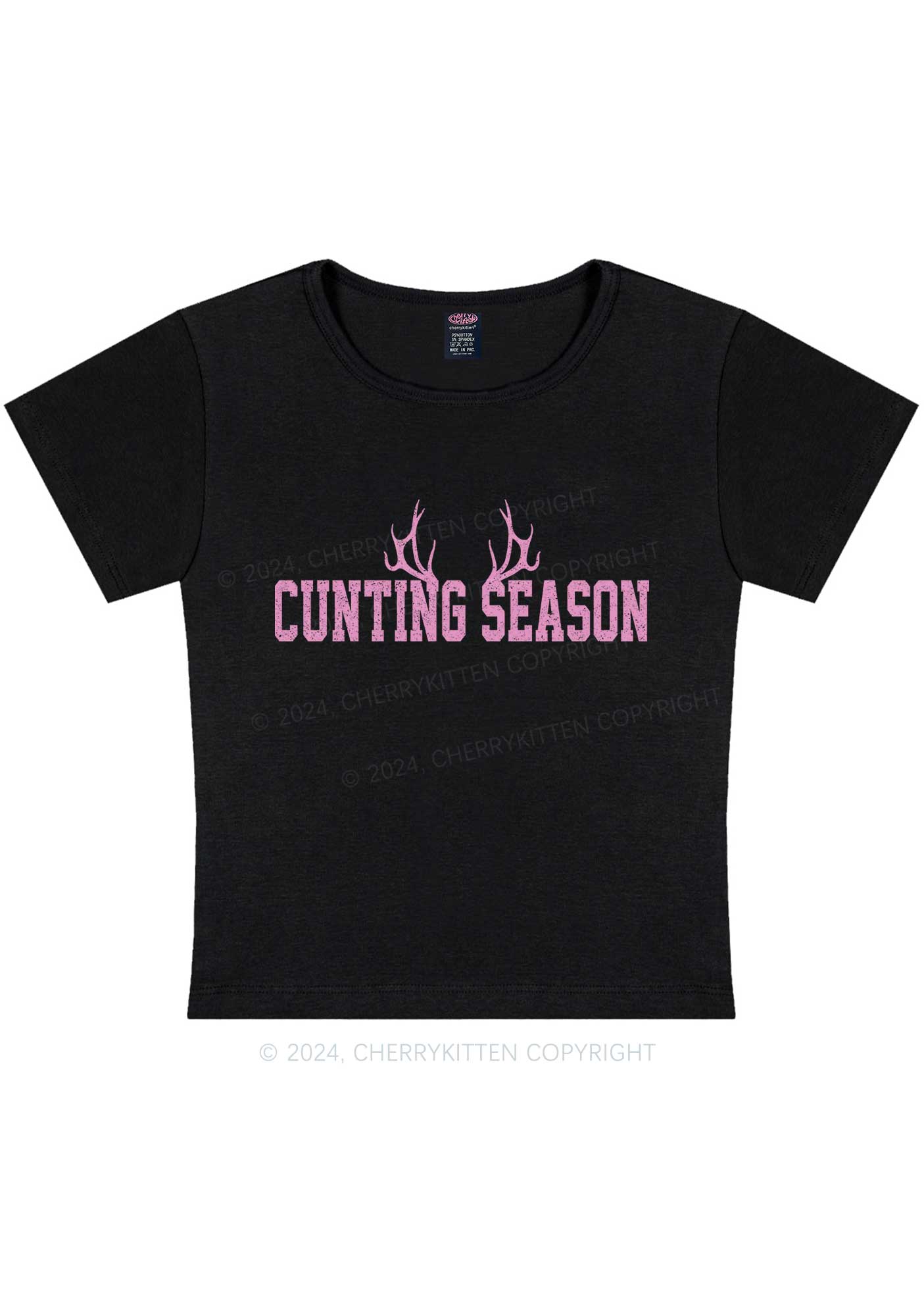 Curvy Cunting Season Baby Tee Cherrykitten - Image 2