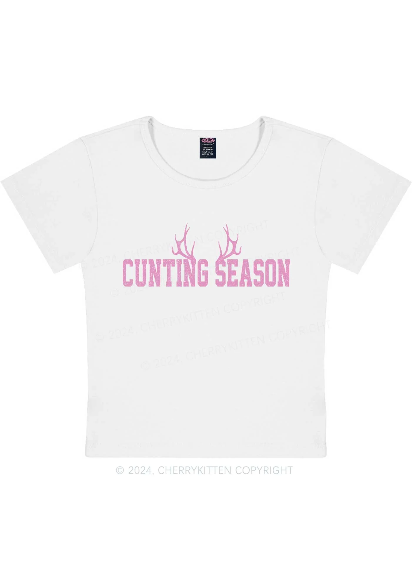 Curvy Cunting Season Baby Tee Cherrykitten - Image 3