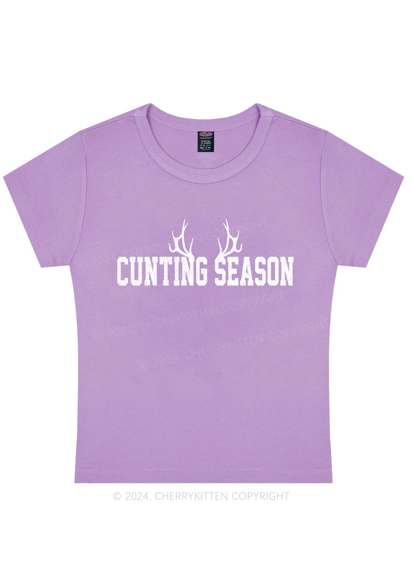 Curvy Cunting Season Baby Tee Cherrykitten - Image 5