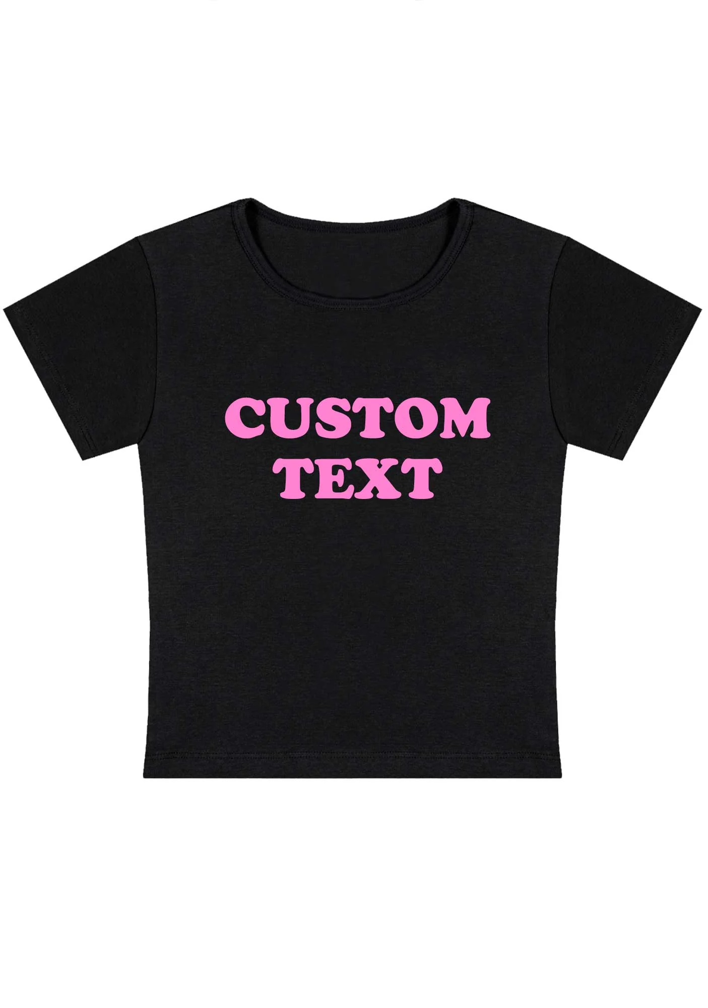 Curvy Custom Personalized Text Baby Tee - Image 7