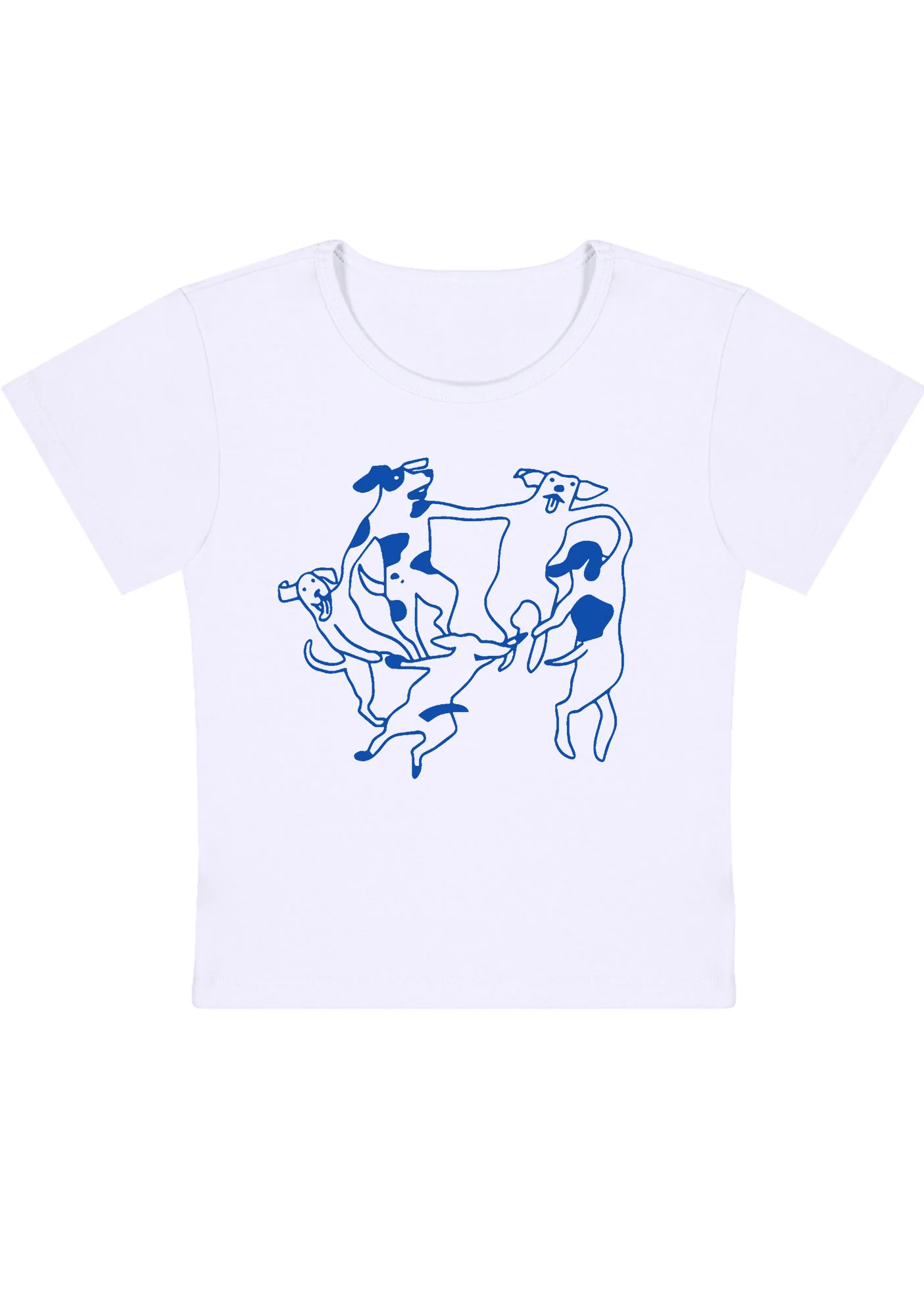 Curvy Dancing Dogs Baby Tee - Image 3