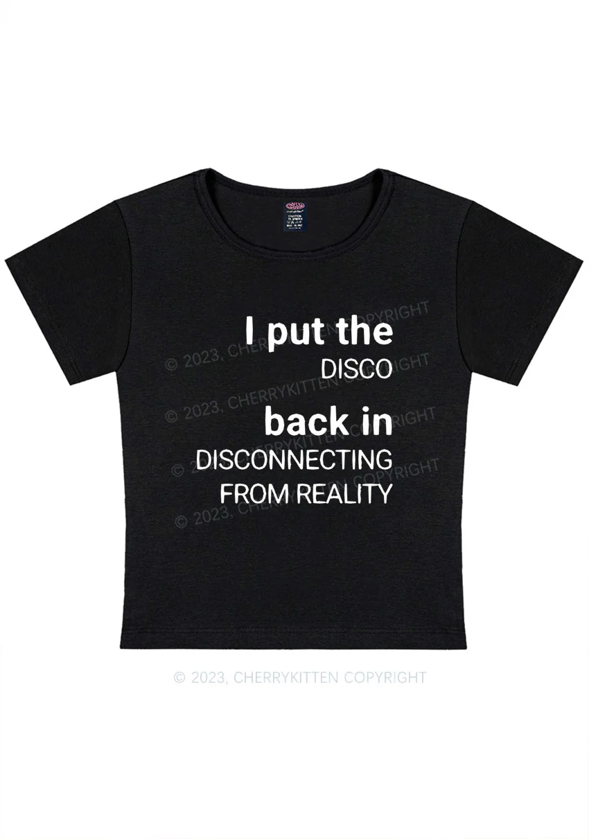 Curvy Disconnecting From Reality Y2K Baby Tee Cherrykitten - Image 3