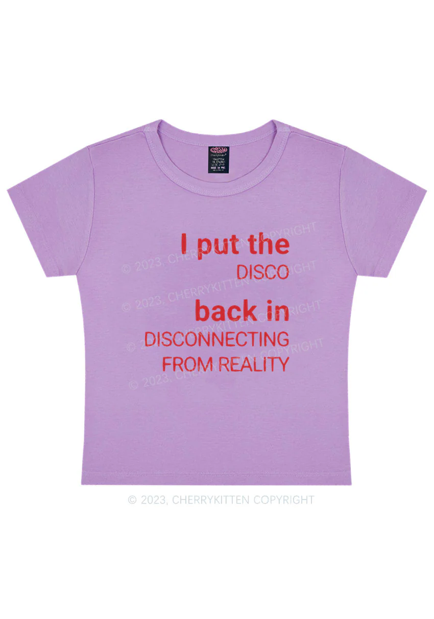 Curvy Disconnecting From Reality Y2K Baby Tee Cherrykitten - Image 4