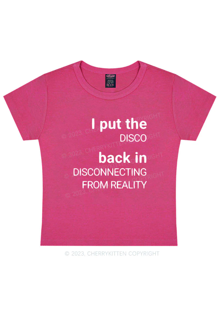 Curvy Disconnecting From Reality Y2K Baby Tee Cherrykitten - Image 5
