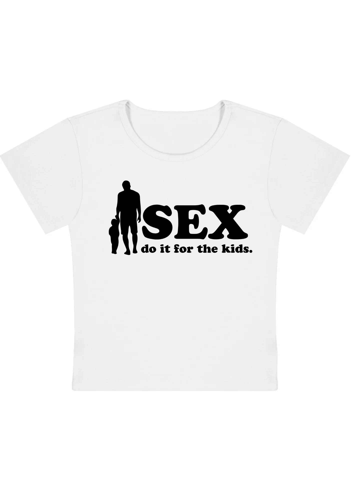 Curvy Do It For The Kids  Baby Tee - Image 5