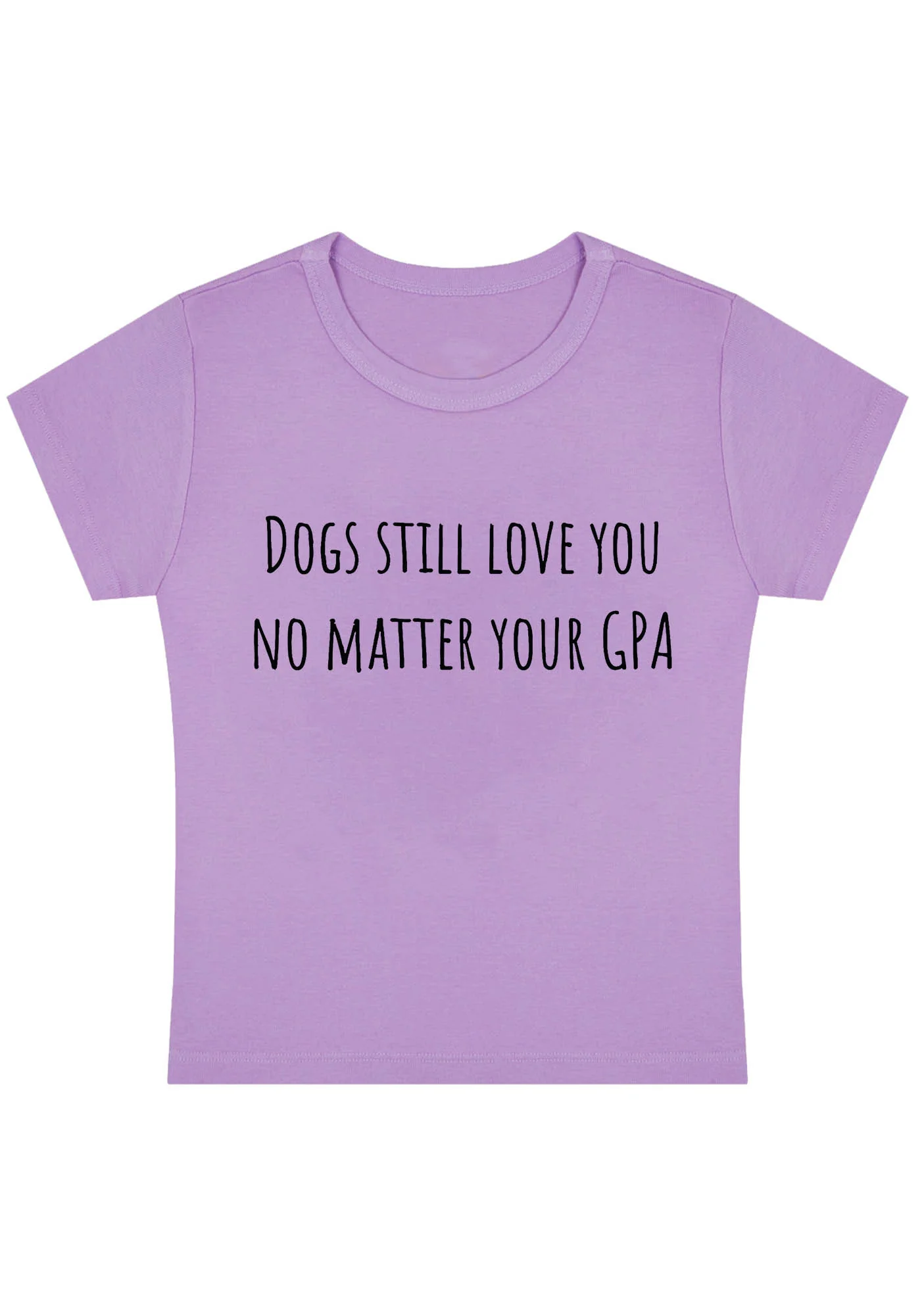 Curvy Dogs Still Love You No Matter Your GPA Baby Tee - Image 4