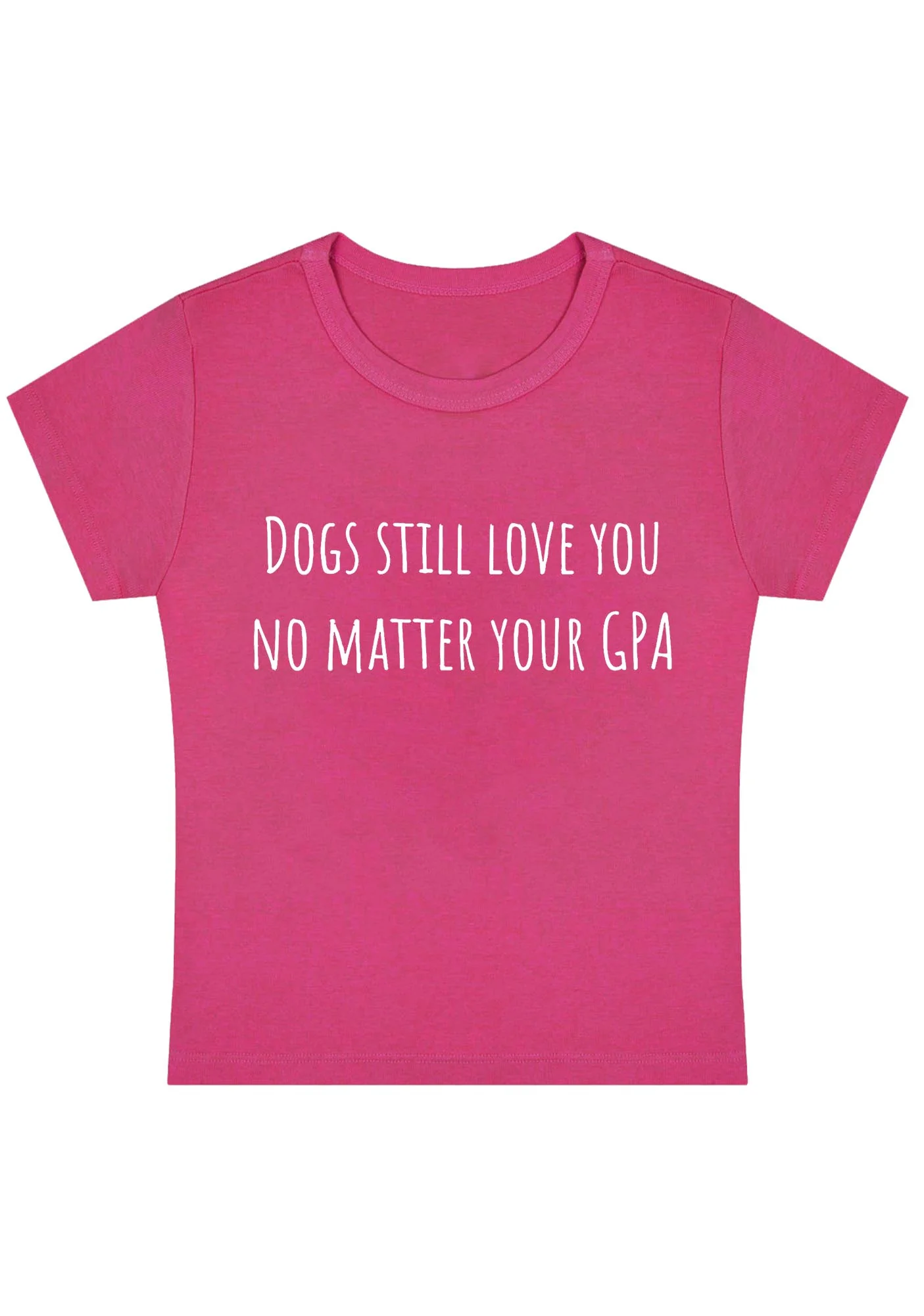 Curvy Dogs Still Love You No Matter Your GPA Baby Tee - Image 5
