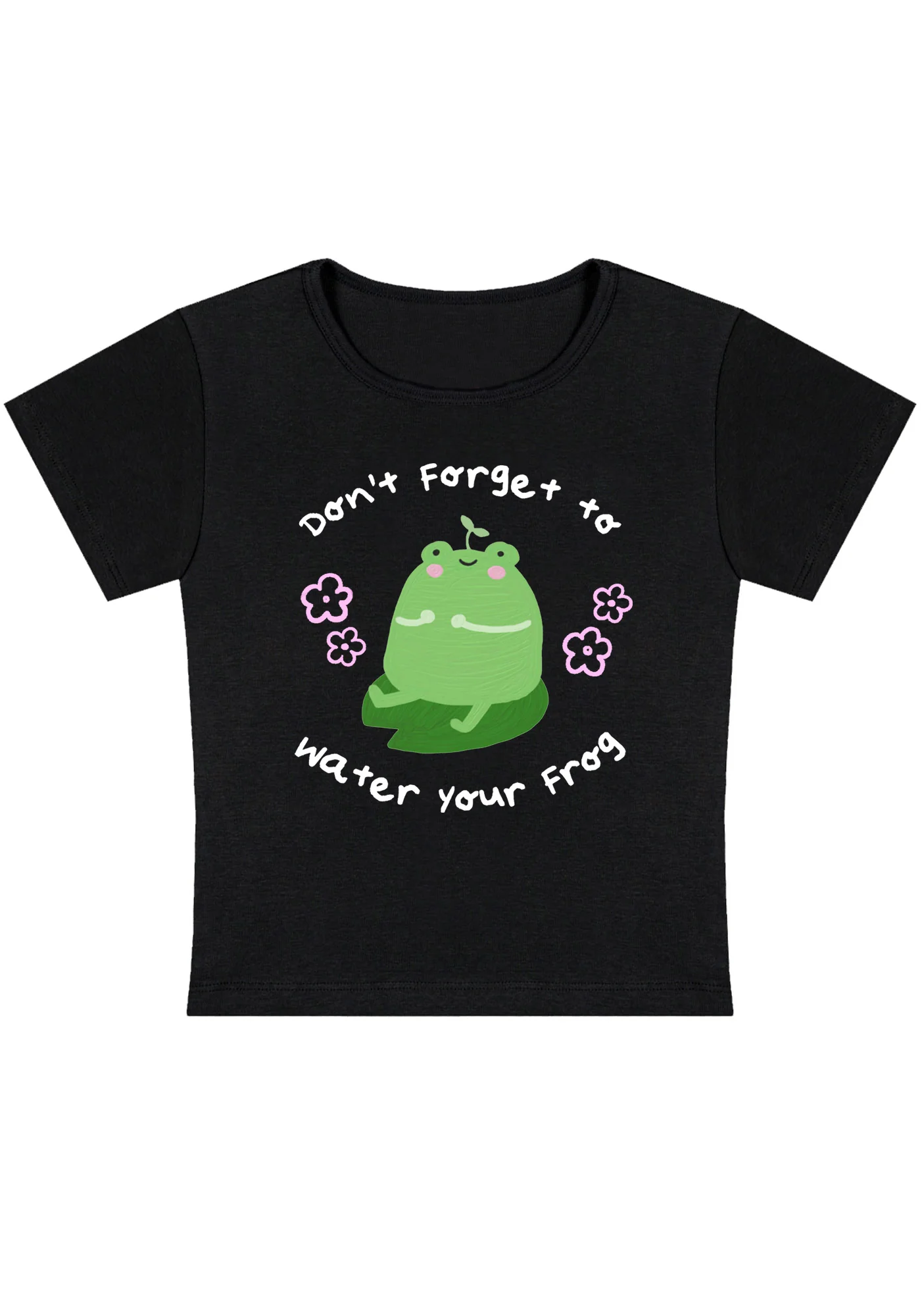 Curvy Don't Forget To Water Your Frog Baby Tee - Image 2