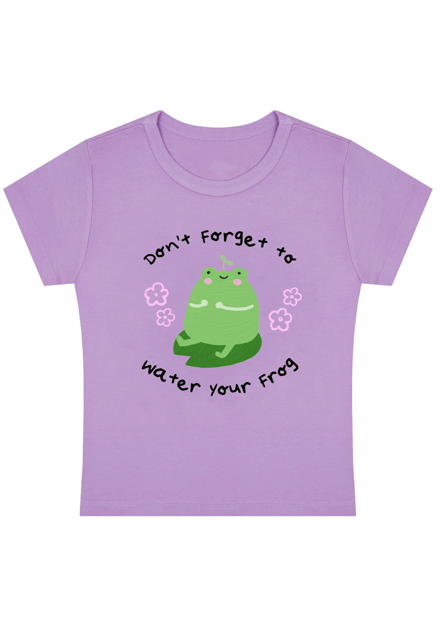 Curvy Don't Forget To Water Your Frog Baby Tee - Image 3