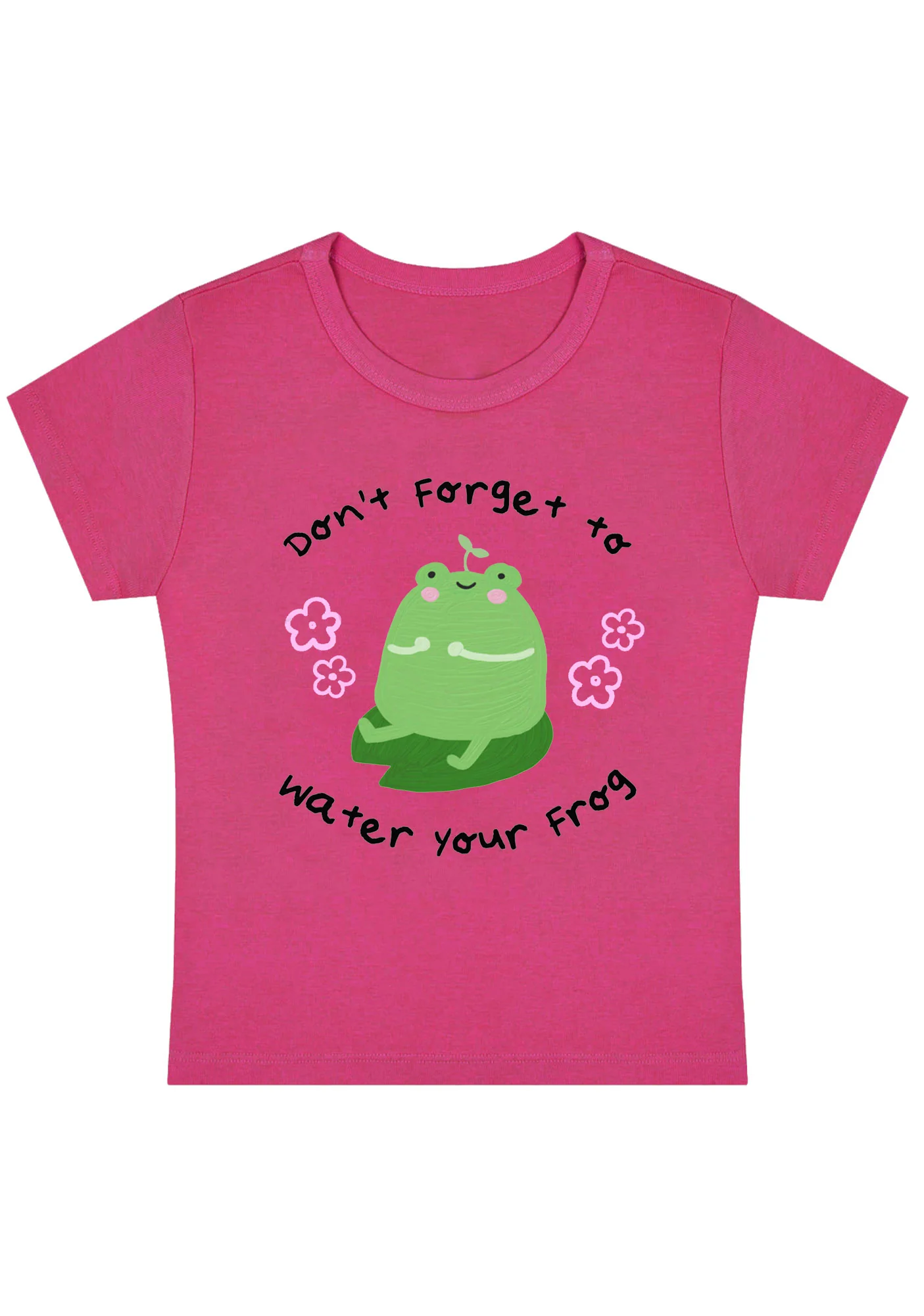 Curvy Don't Forget To Water Your Frog Baby Tee - Image 5