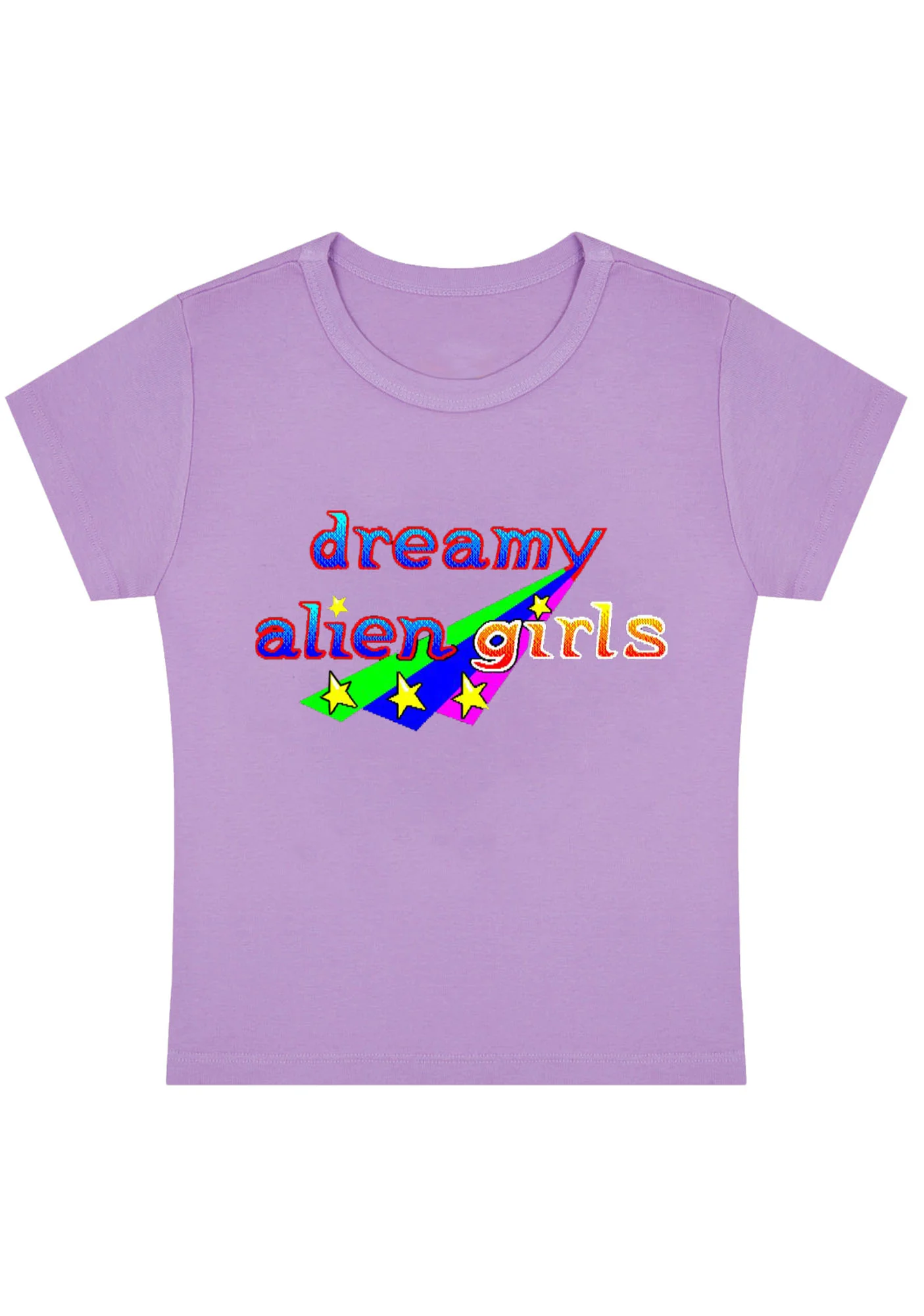 Curvy Dreamy Alien Girls Baby Tee - Image 4