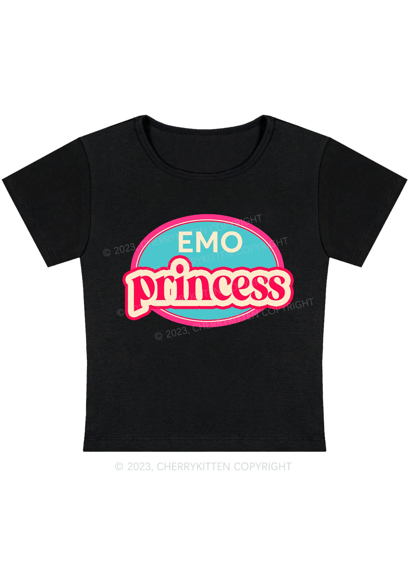 Curvy Emo Princess Baby Tee Cherrykitten - Image 2