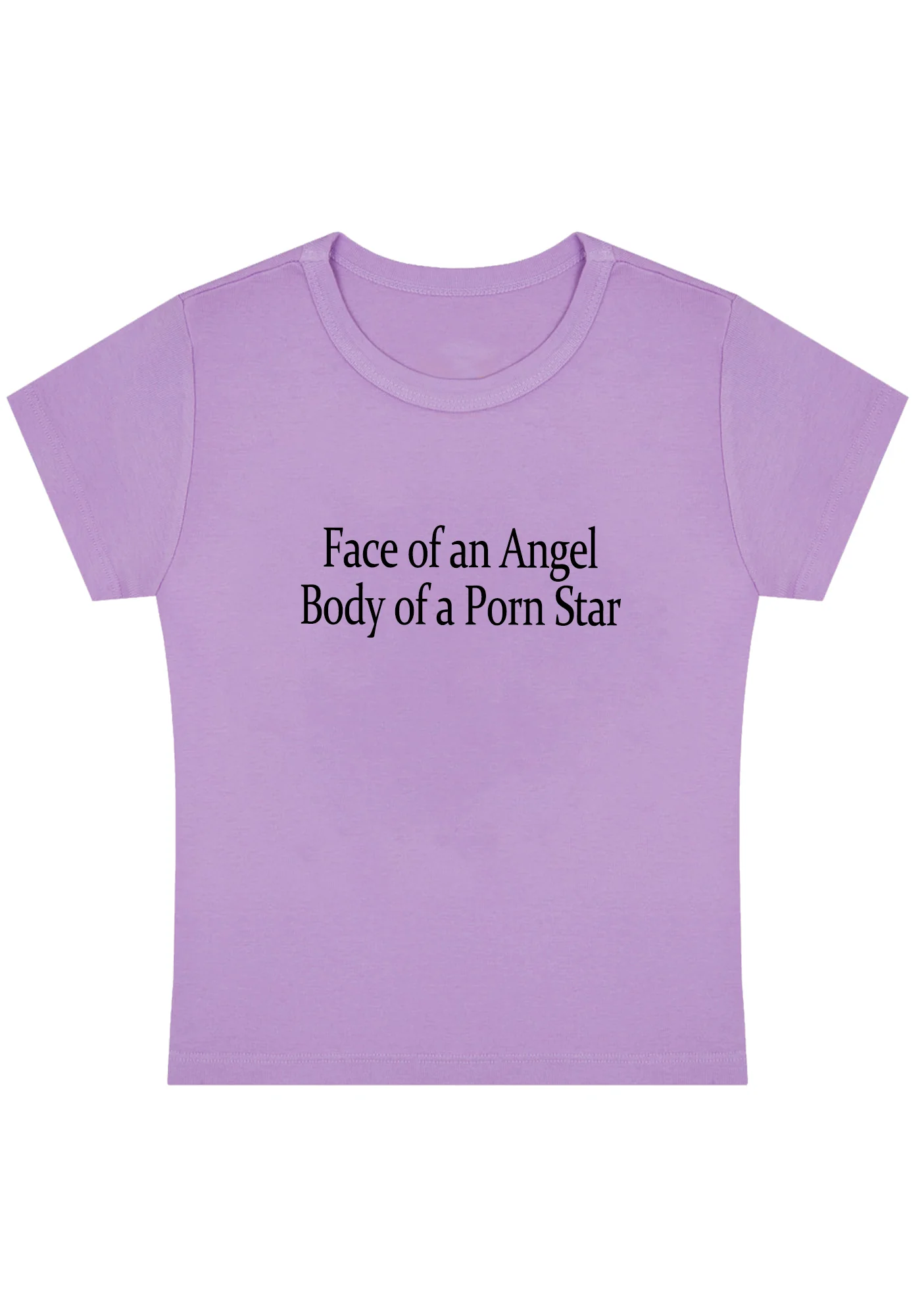 Curvy Face Of An Angel Body Of A Pxrn Star Baby Tee - Image 5