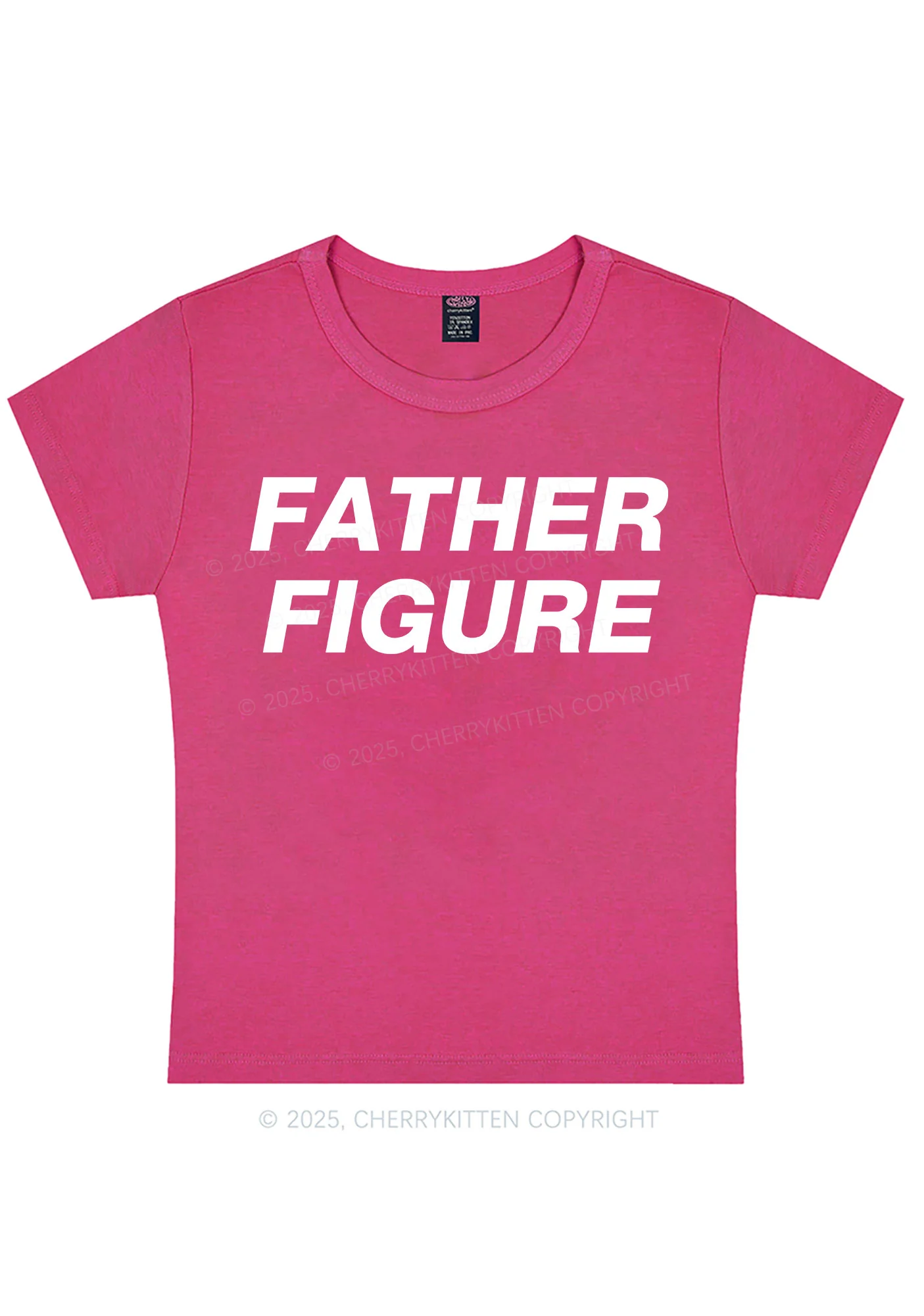 Curvy Father Figure Y2K Baby Tee Cherrykitten - Image 4