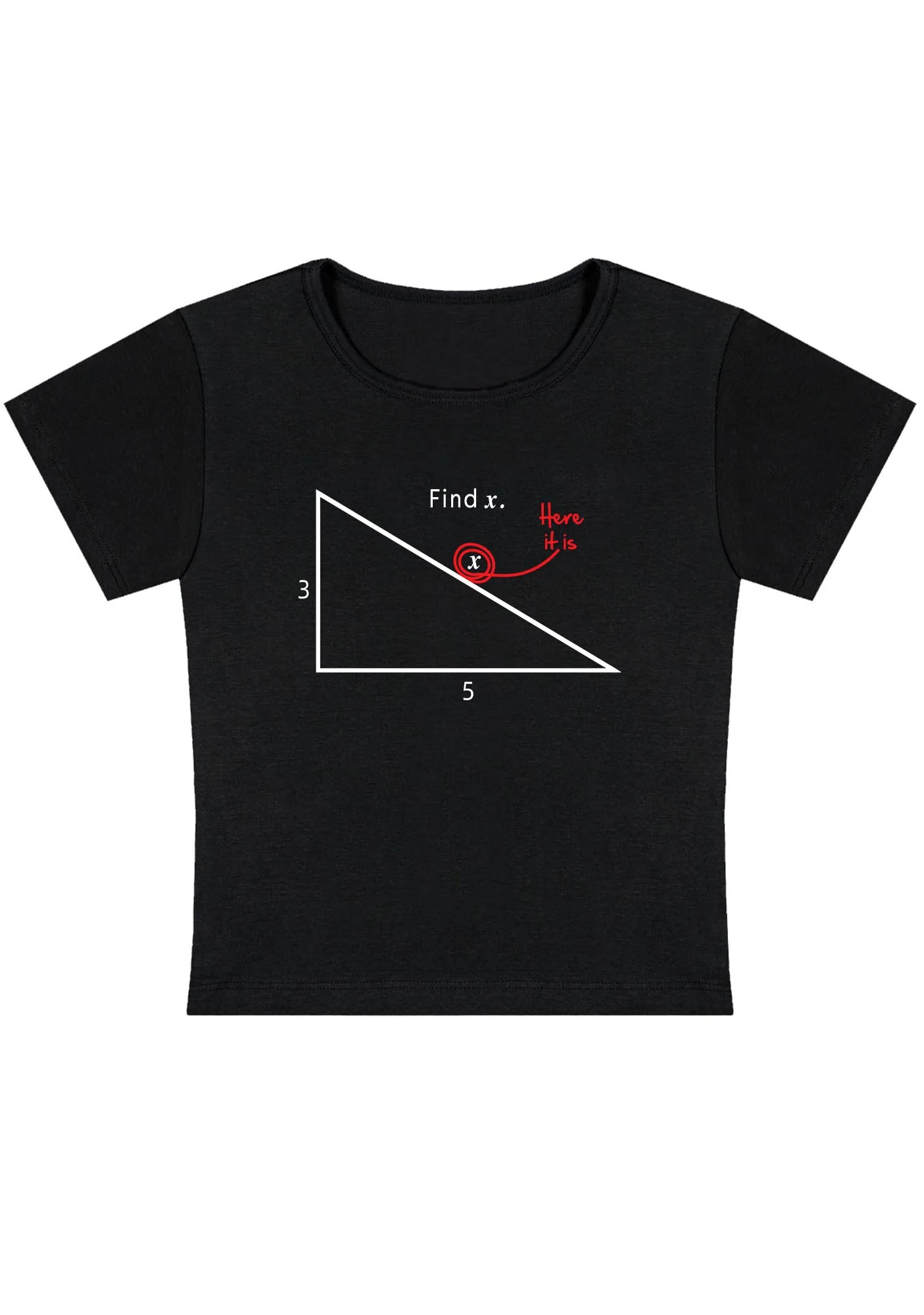 Curvy Find X Here It Is Baby Tee - Image 3