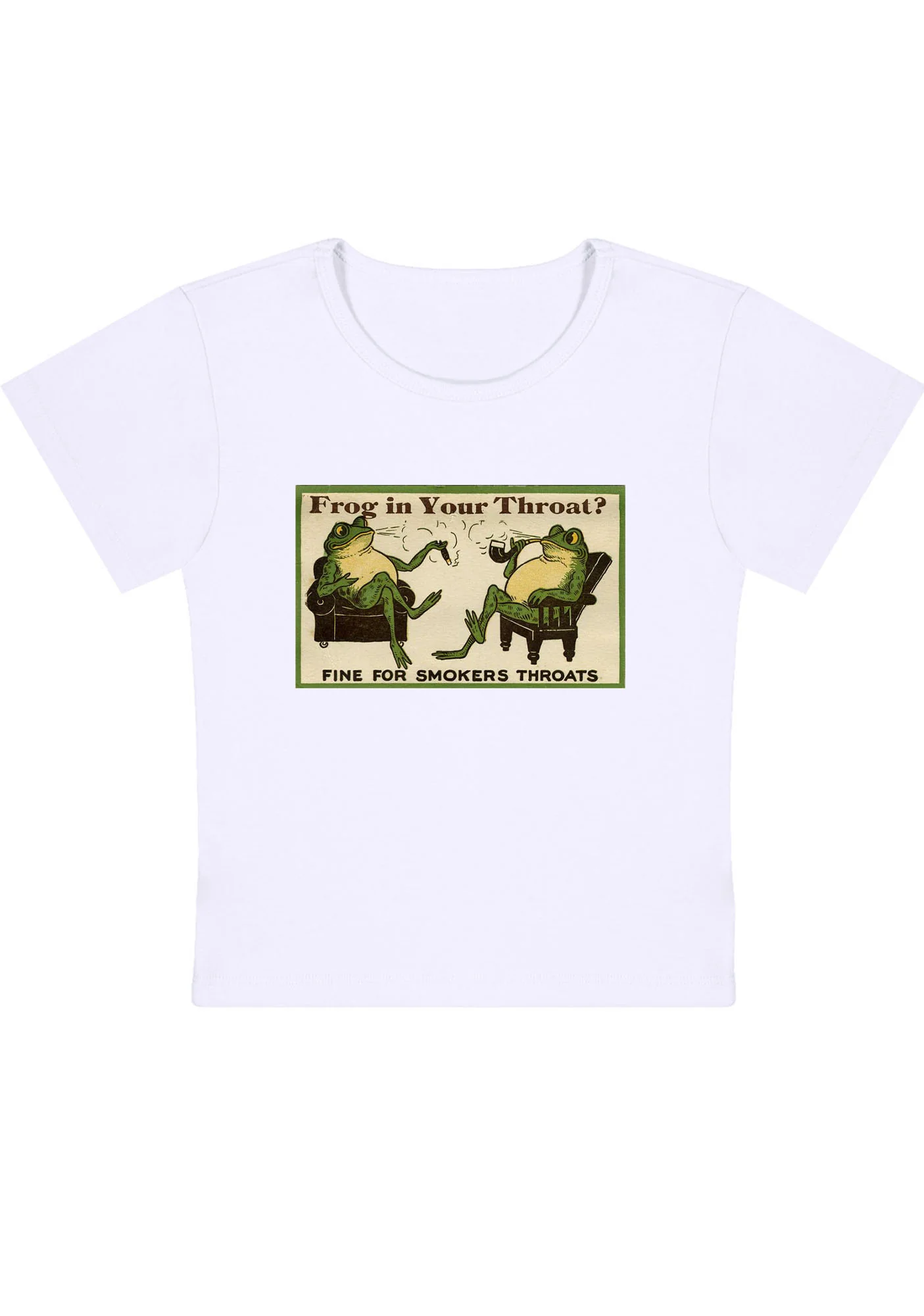 Curvy Fine For Smokers Throats Baby Tee - Image 3