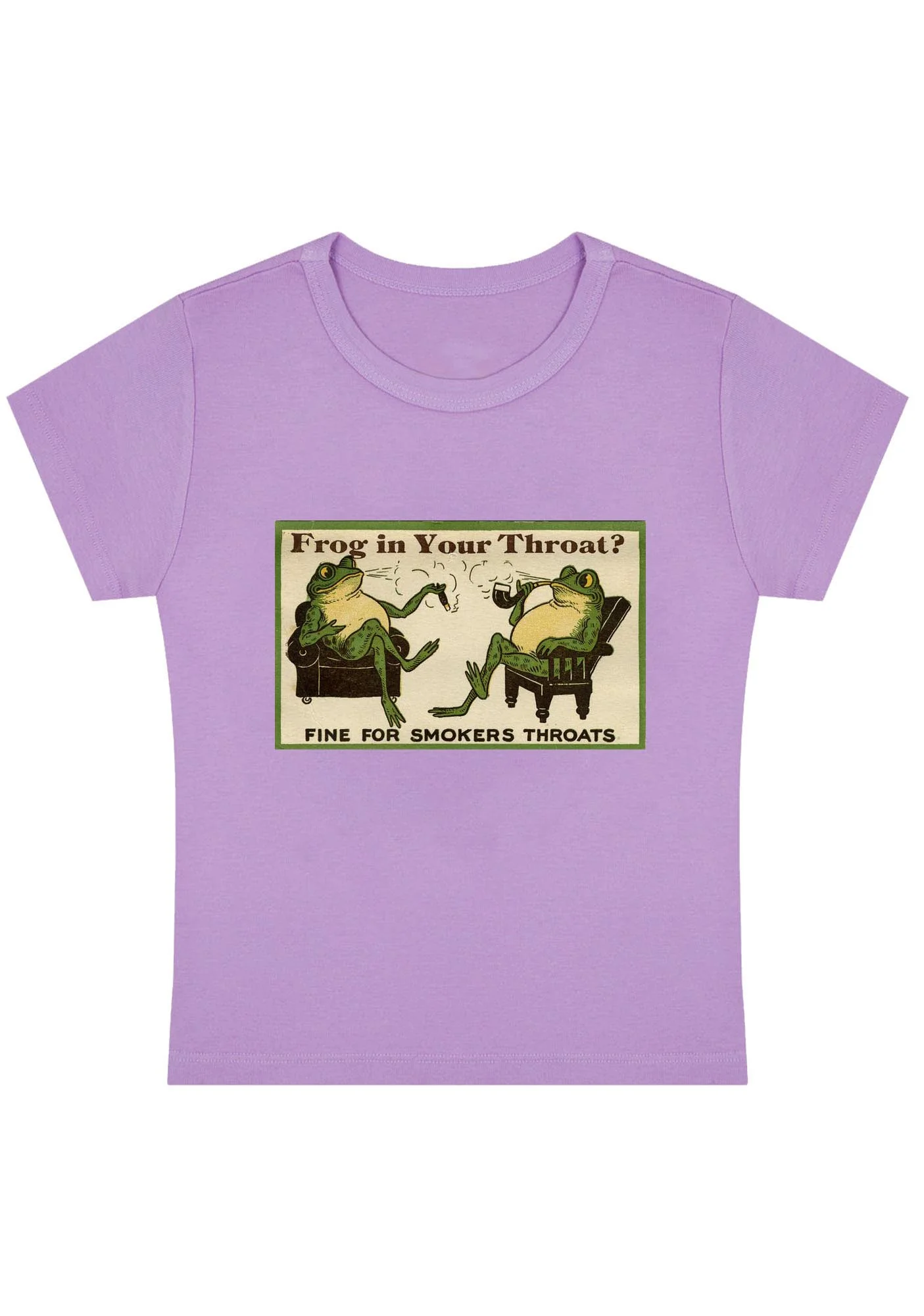 Curvy Fine For Smokers Throats Baby Tee - Image 4