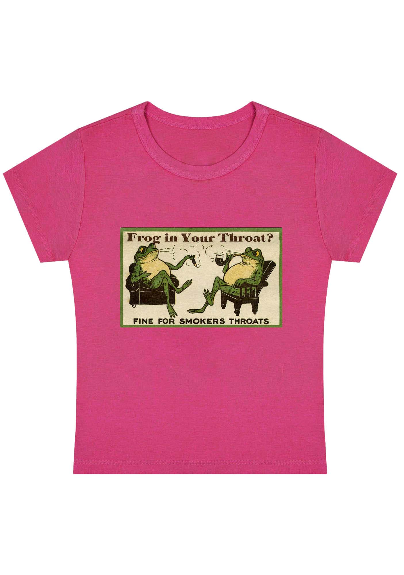 Curvy Fine For Smokers Throats Baby Tee - Image 5
