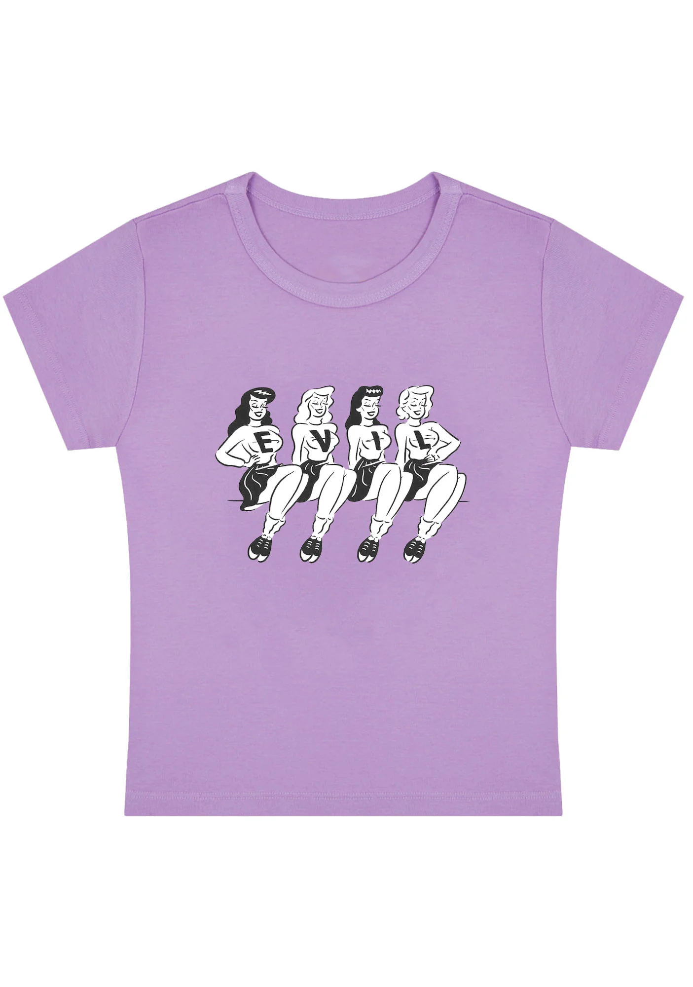 Curvy Four Girls Evil Baby Tee - Image 4