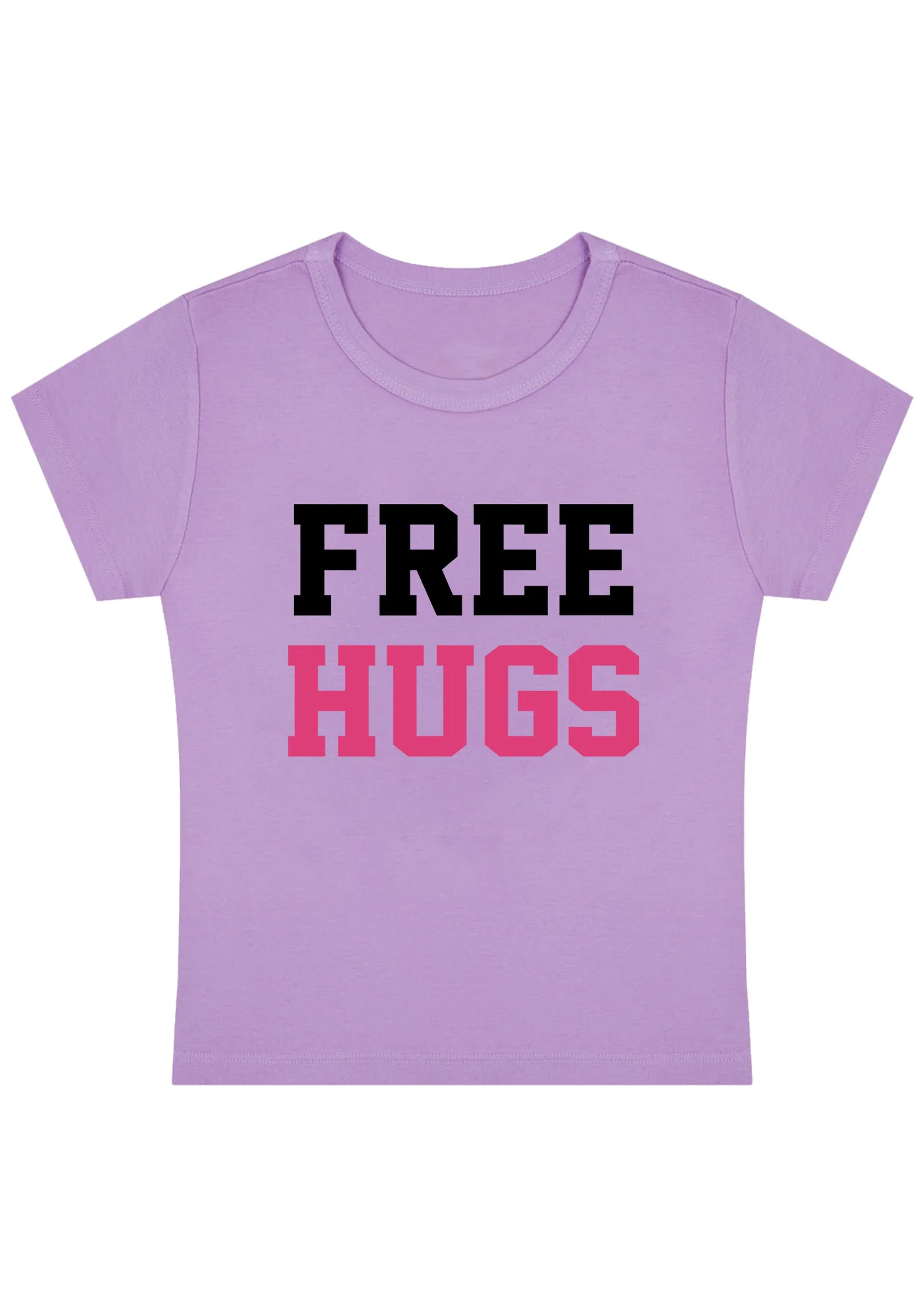 Curvy Free Hugs Baby Tee - Image 4