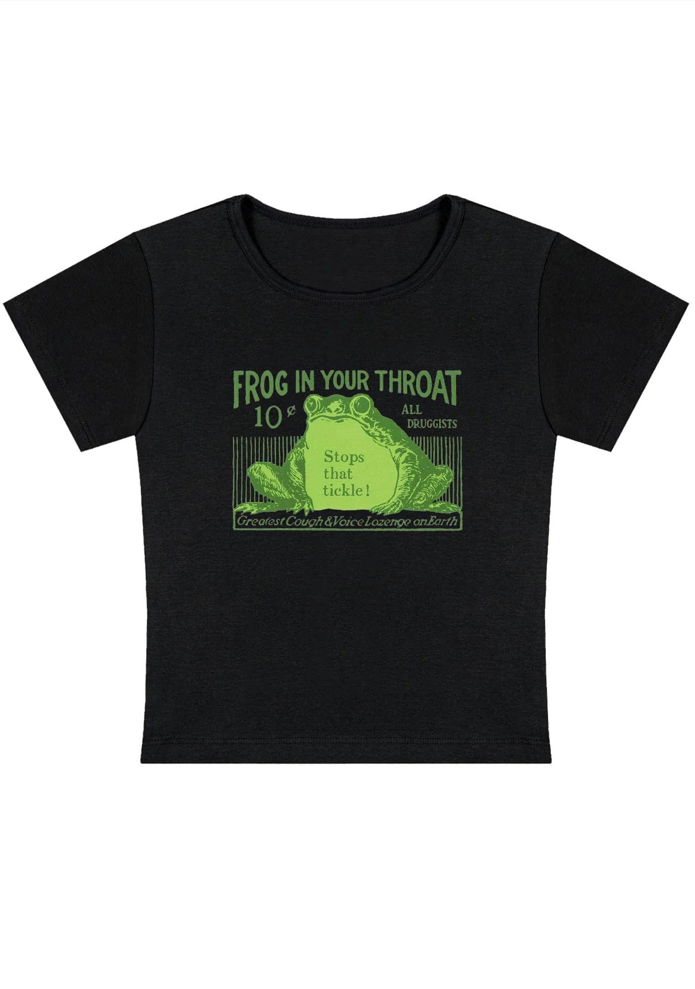 Curvy Frog In Your Throat Baby Tee - Image 3