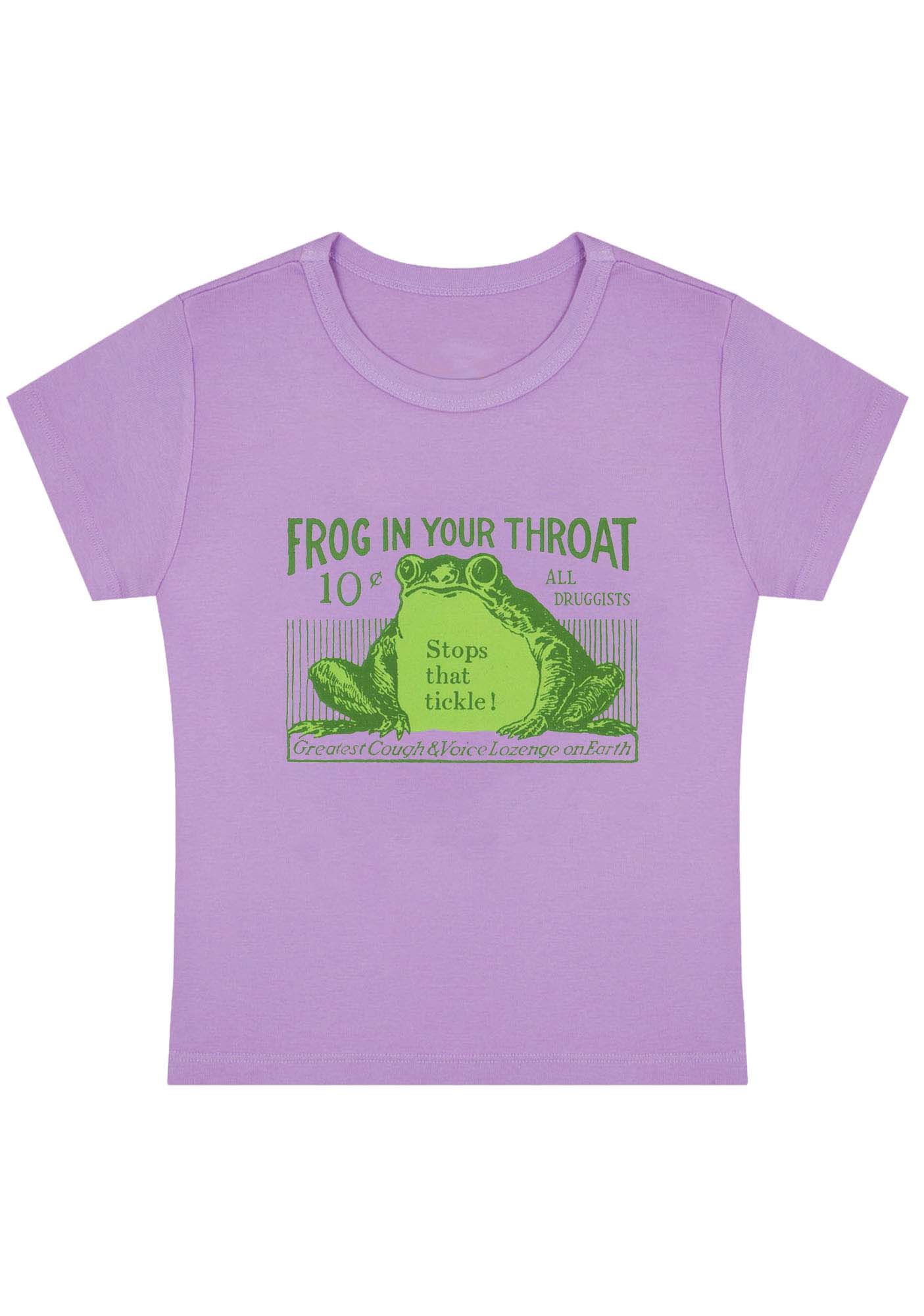 Curvy Frog In Your Throat Baby Tee - Image 4