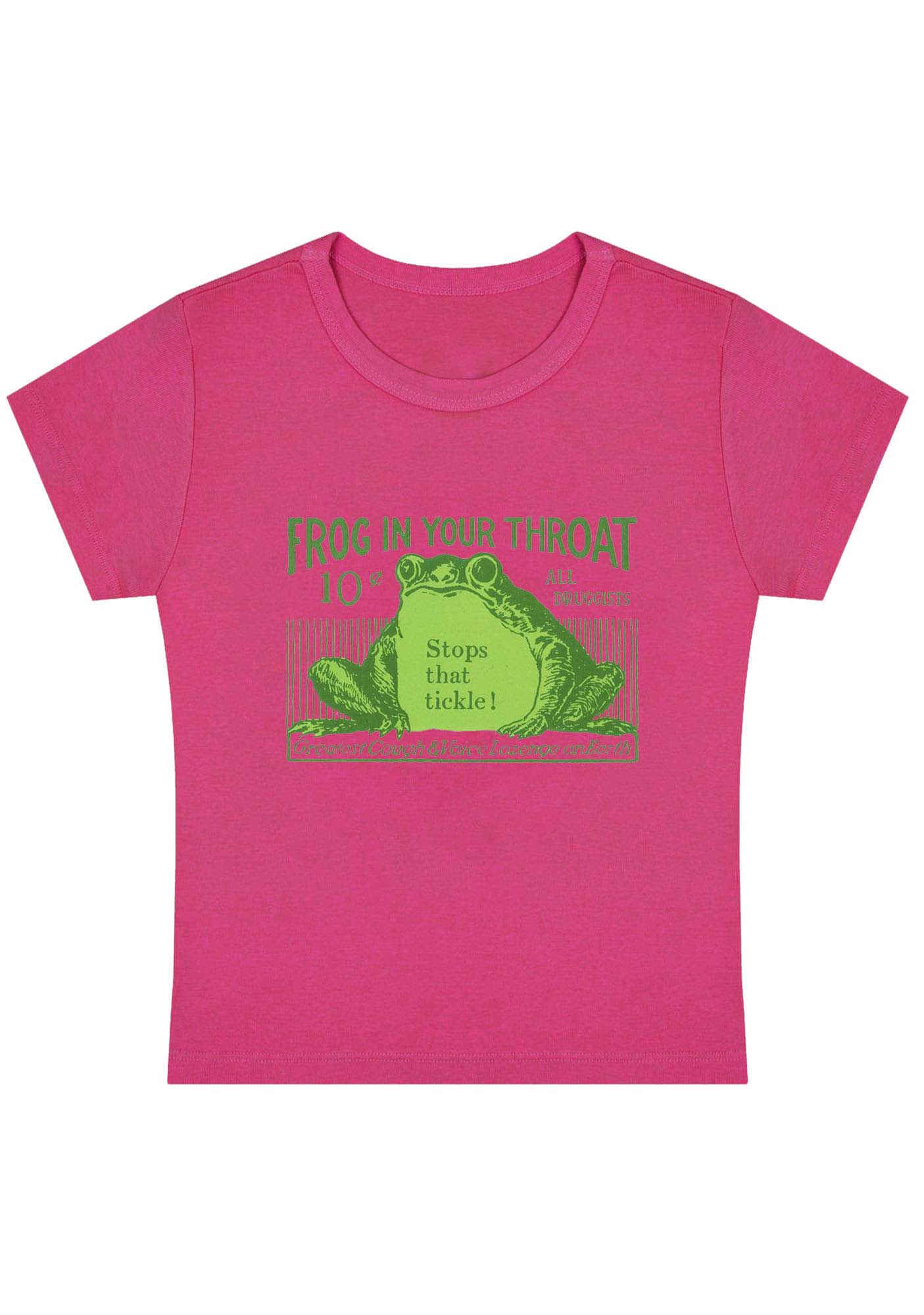 Curvy Frog In Your Throat Baby Tee - Image 5