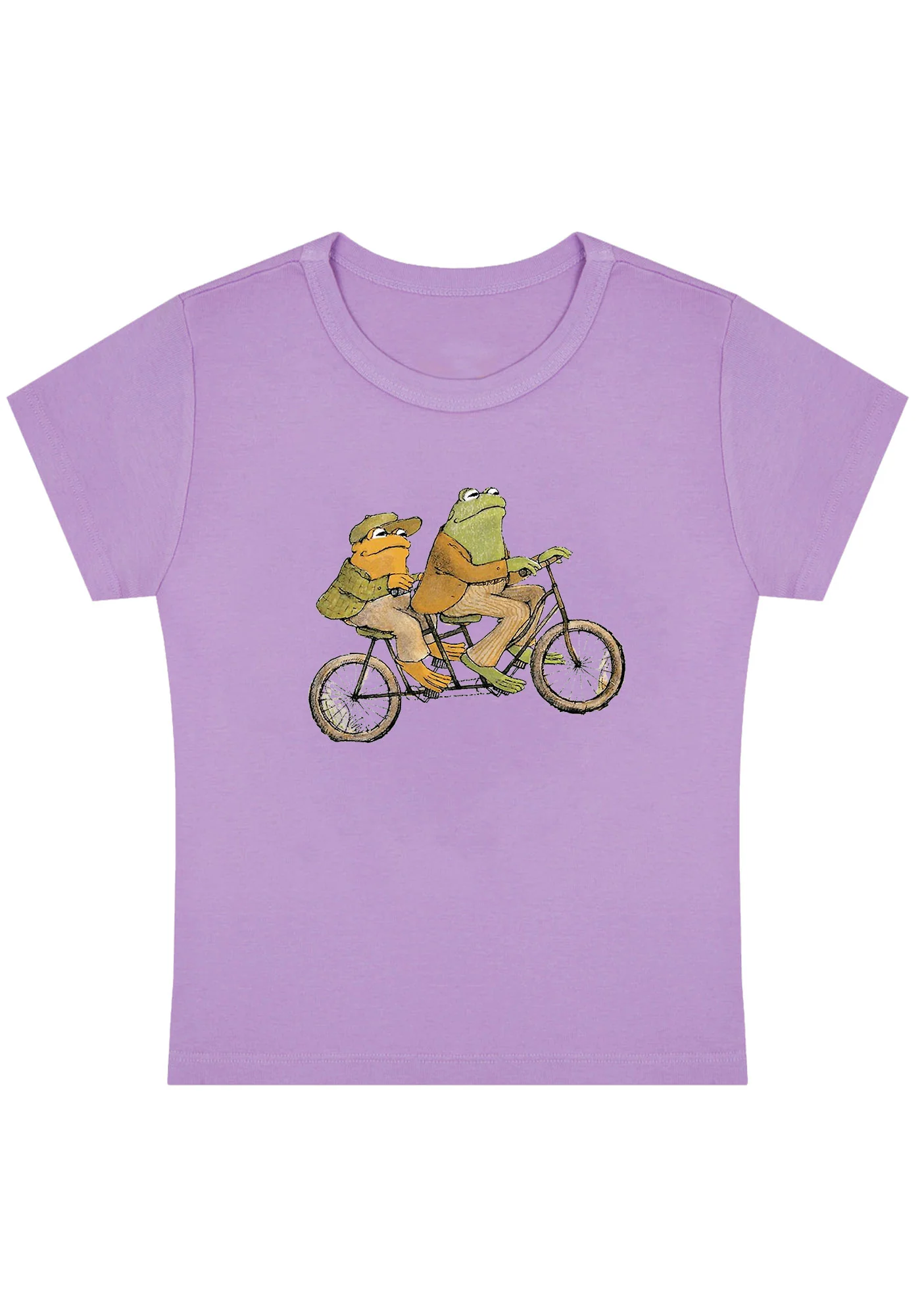 Curvy Frogs Ride Bike Baby Tee - Image 3