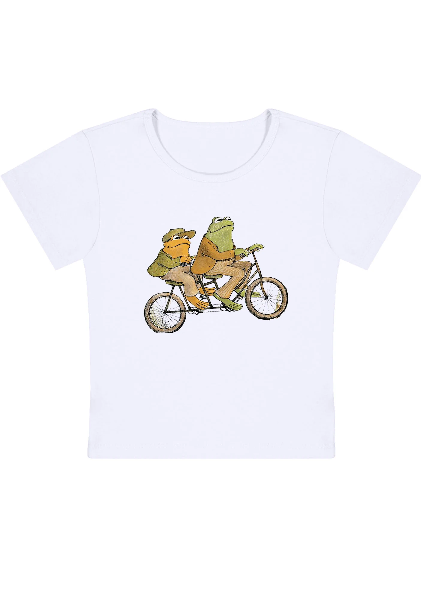 Curvy Frogs Ride Bike Baby Tee - Image 4