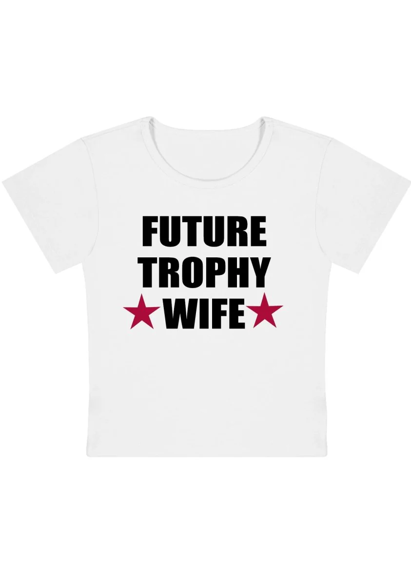 Curvy Future Trophy Wife Baby Tee - Image 3