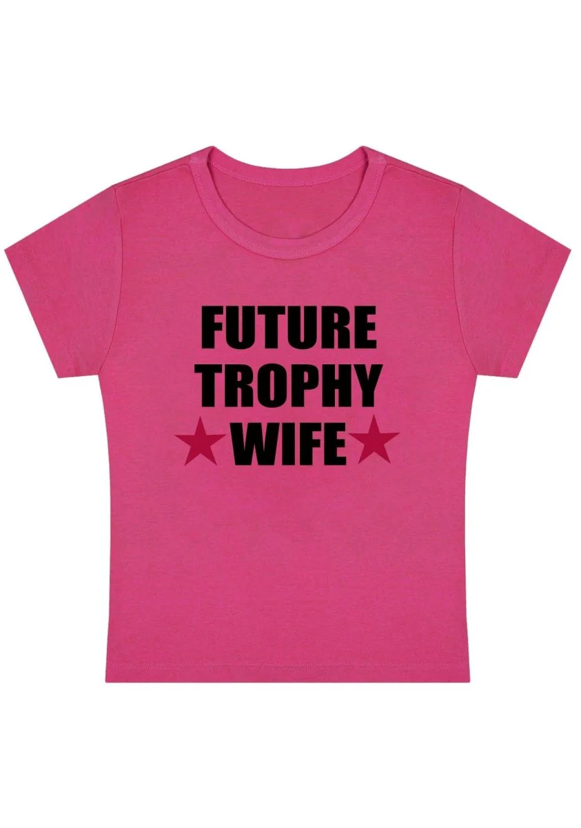 Curvy Future Trophy Wife Baby Tee - Image 5