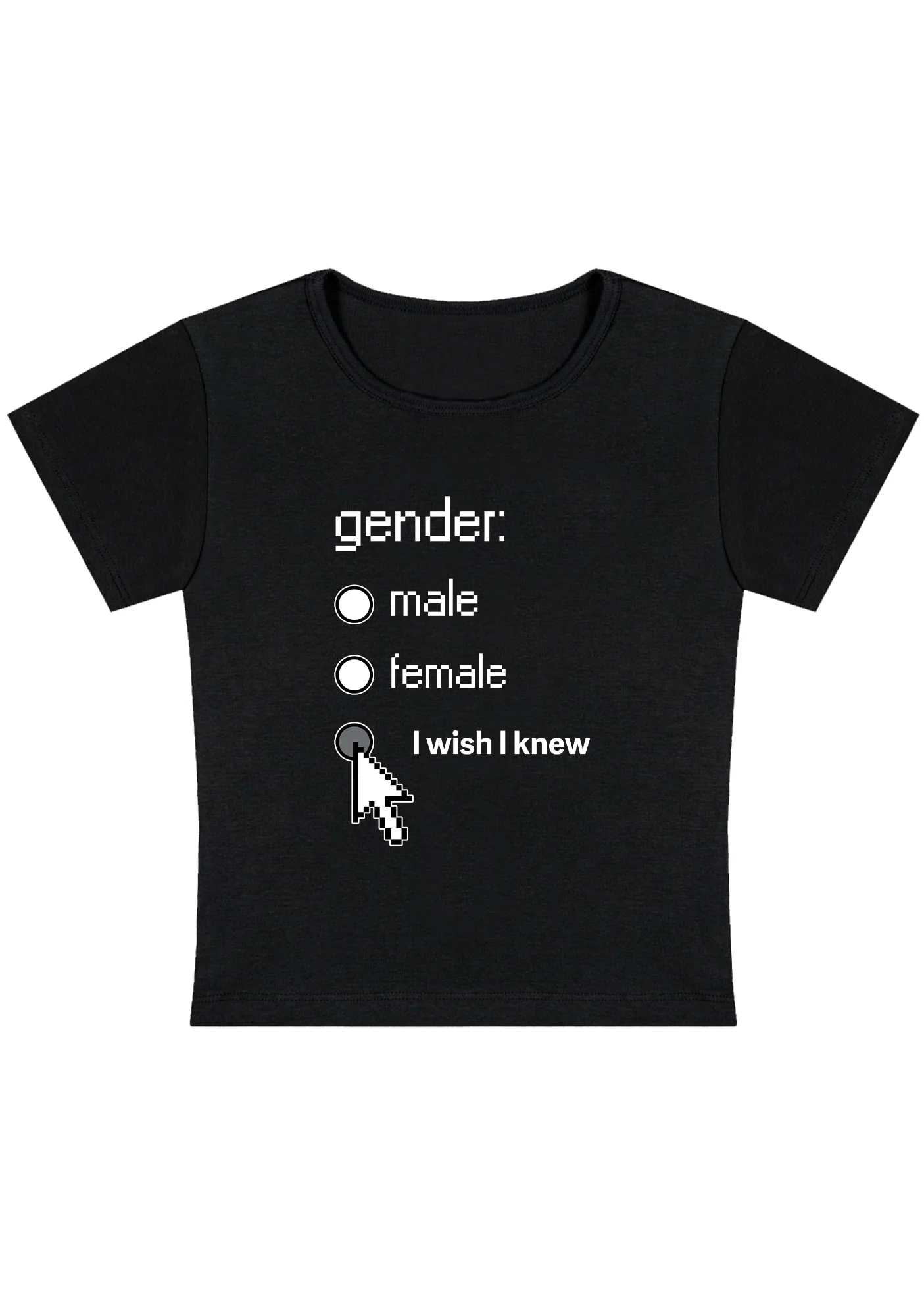 Curvy Gender Male Female I Wish I Knew Baby Tee - Image 2